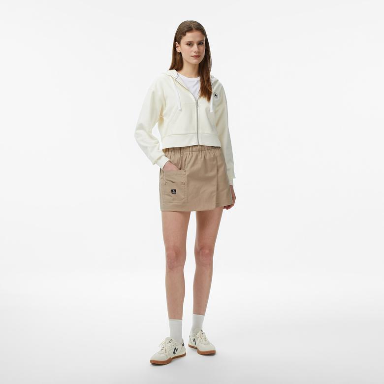 Converse Retro Chuck Taylor Kadın Krem Eşofman Üstü