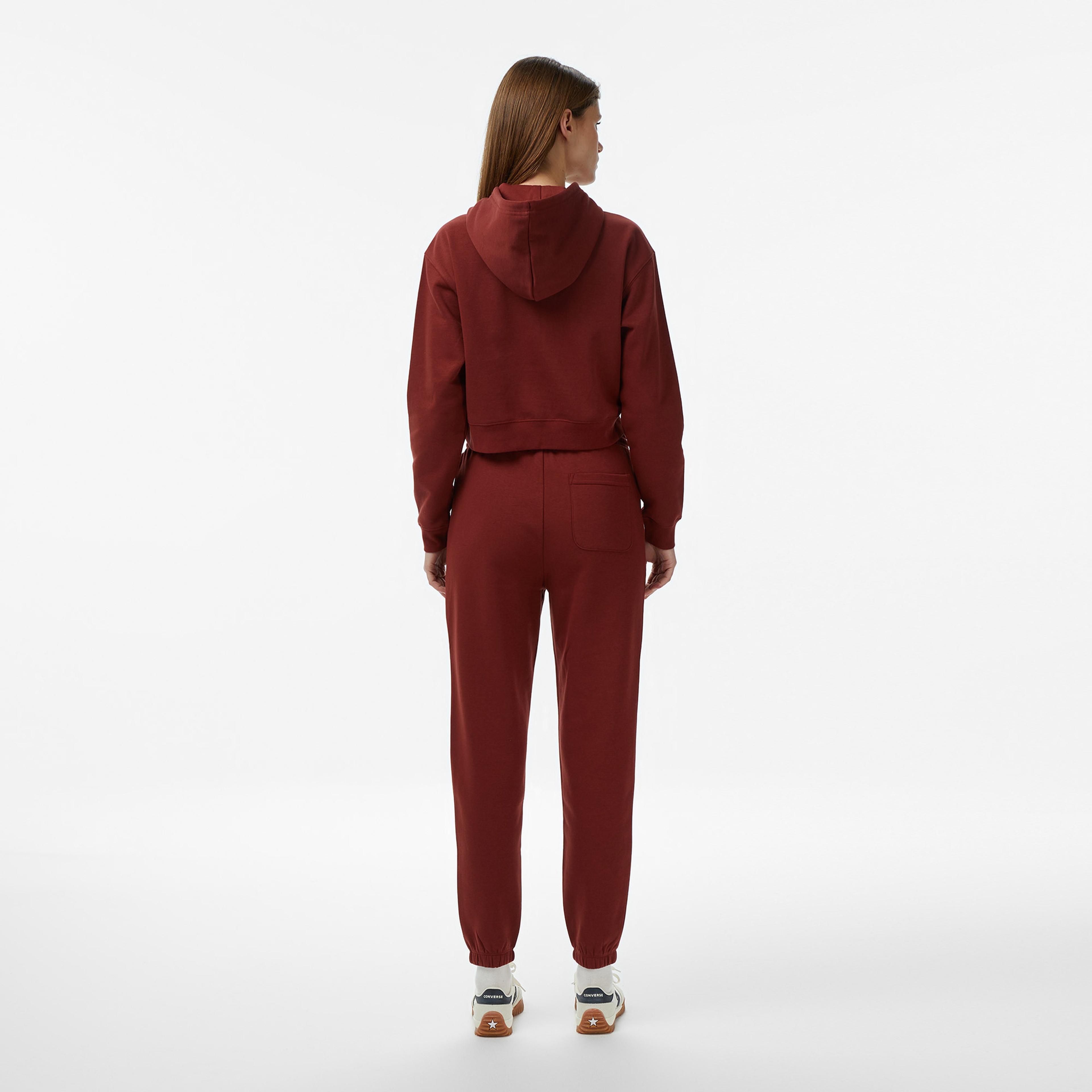 Converse Retro Chuck Taylor Patch Kadın Bordo Eşofman Altı