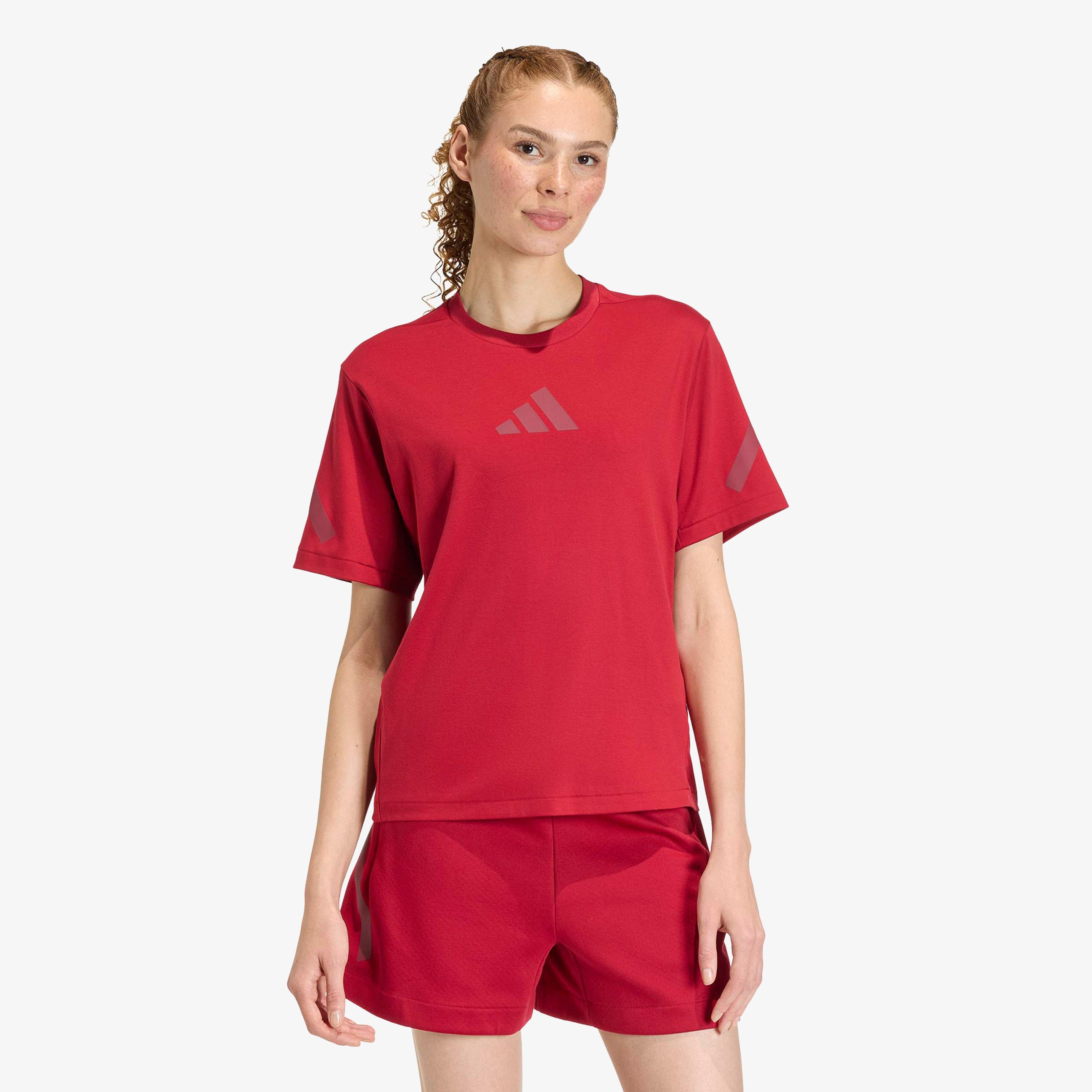 adidas Z.N.E. Kadın Bordo T-Shirt