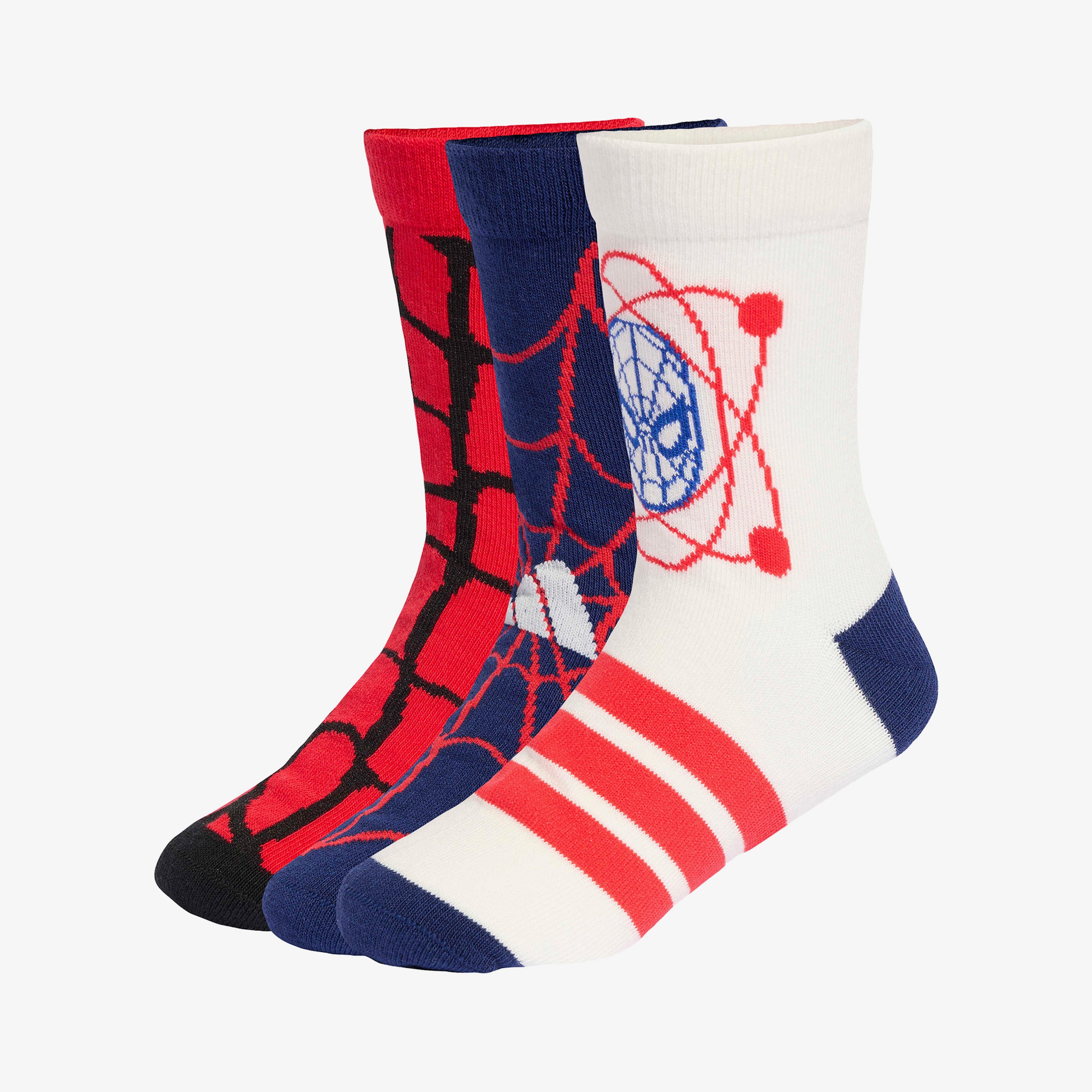 adidas Marvel Spiderman Unisex Renkli 3'lü Çorap