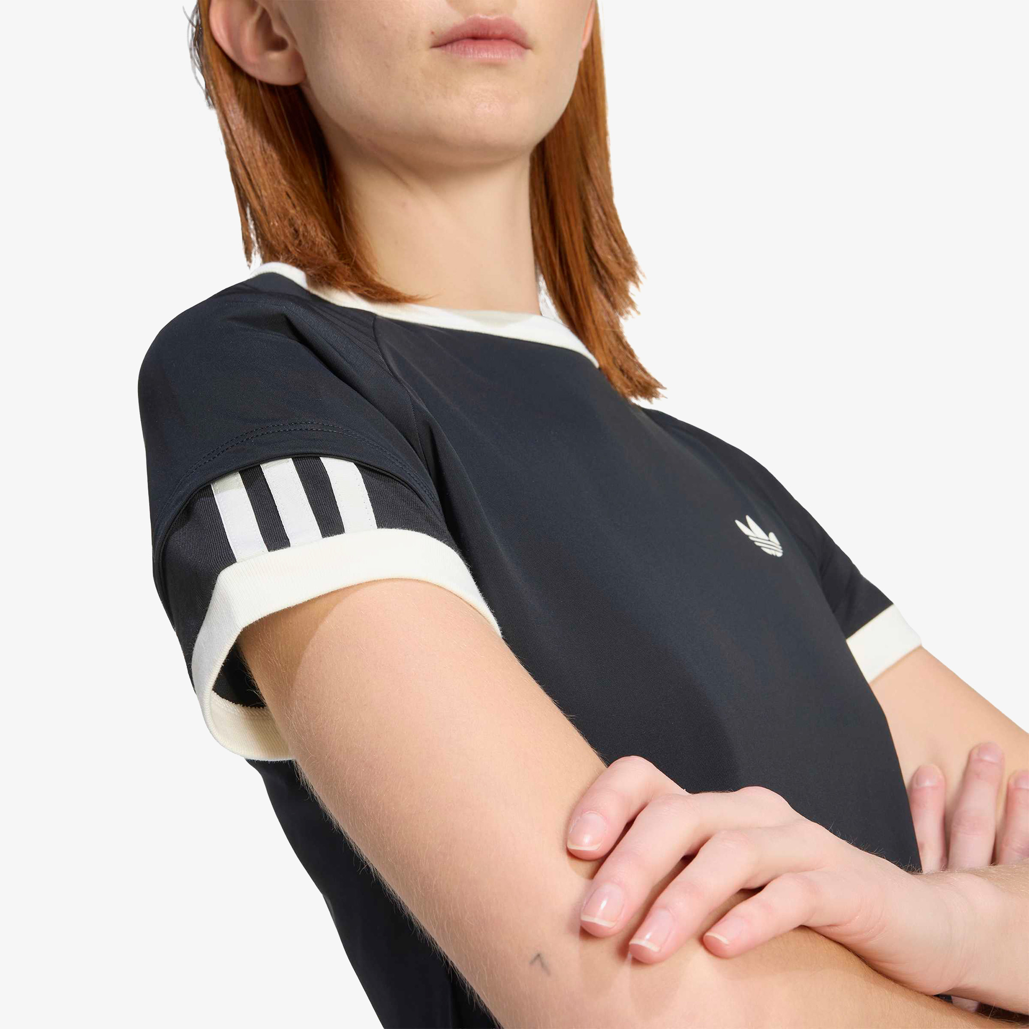 adidas Çift Katmanlı Cali Kadın Siyah T-Shirt
