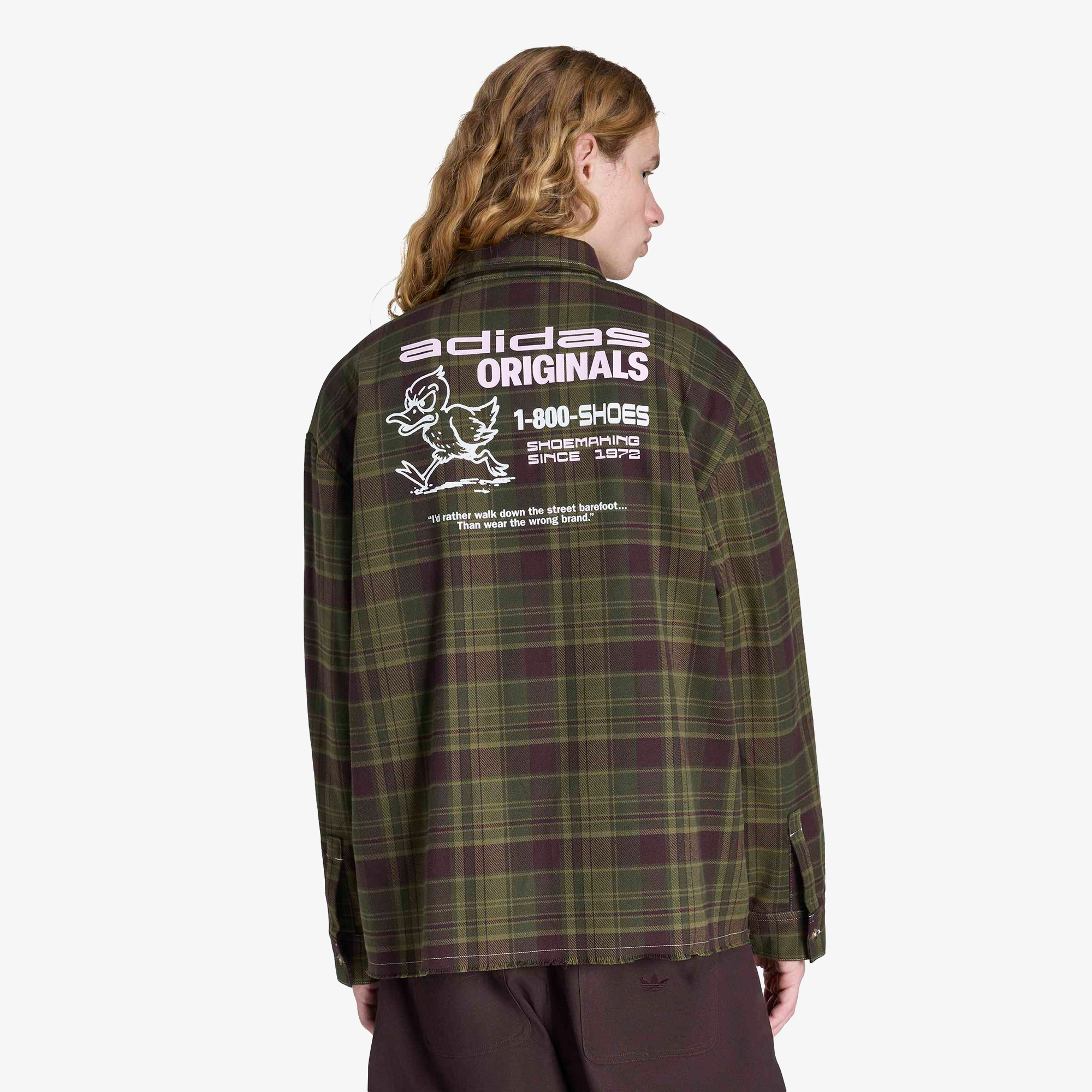 adidas Flannel Buttonup Erkek Yeşil Gömlek