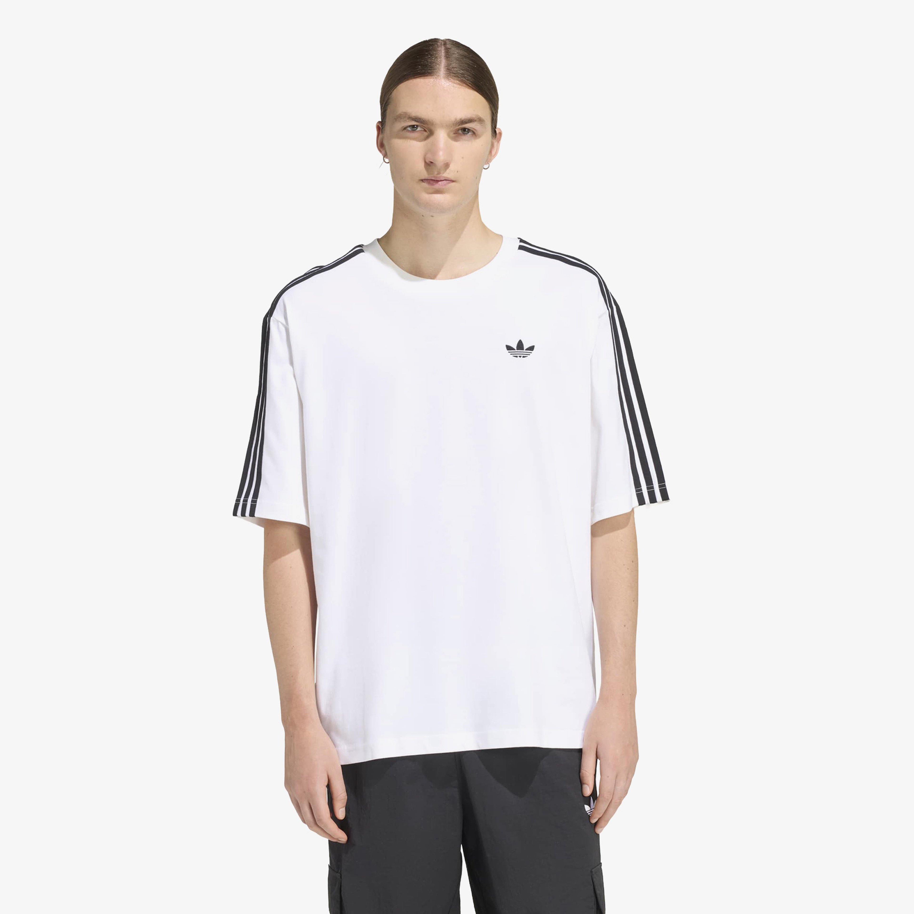 adidas 3Striped Erkek Beyaz T-Shirt