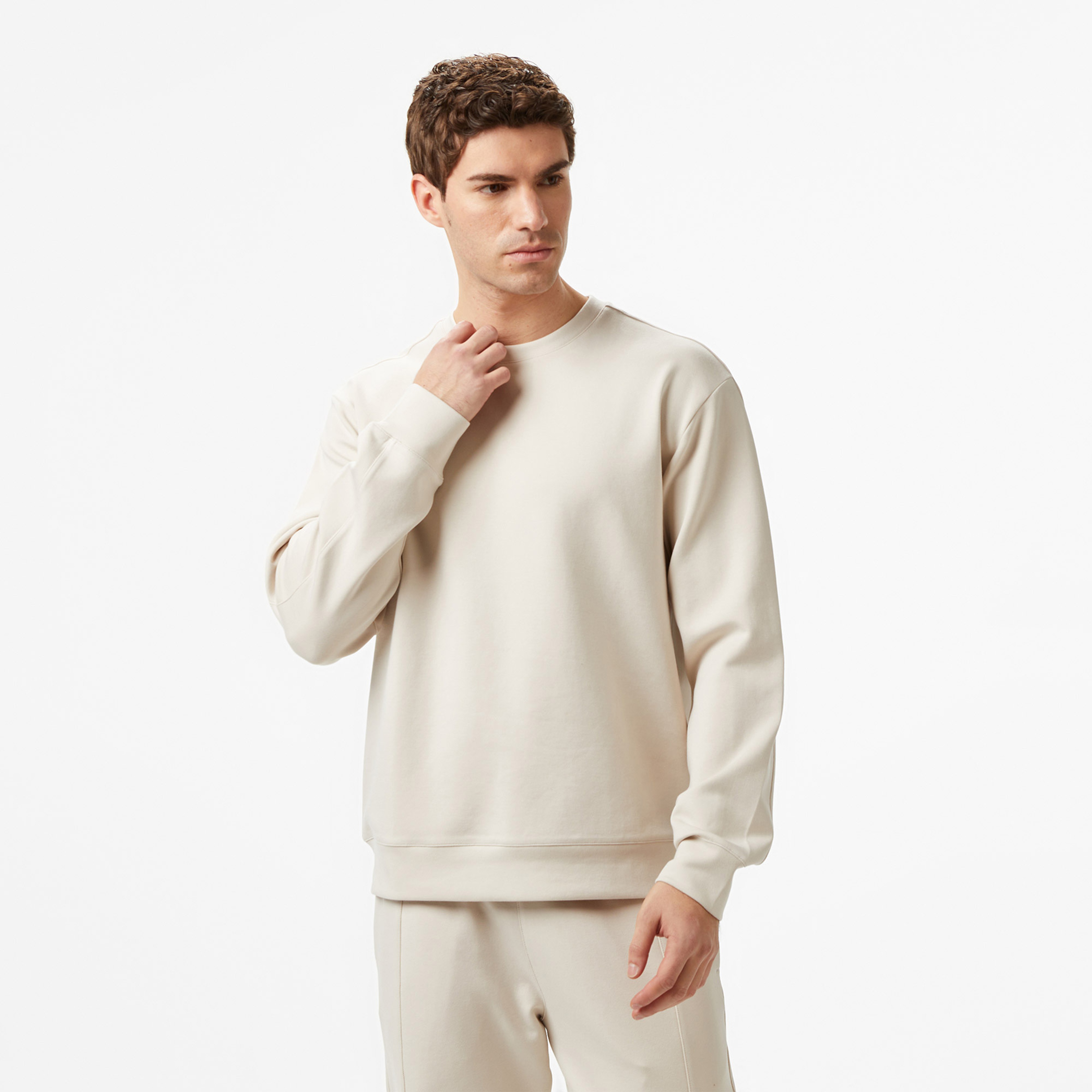 Nautica Erkek Bej Regular Fit Sweatshirt