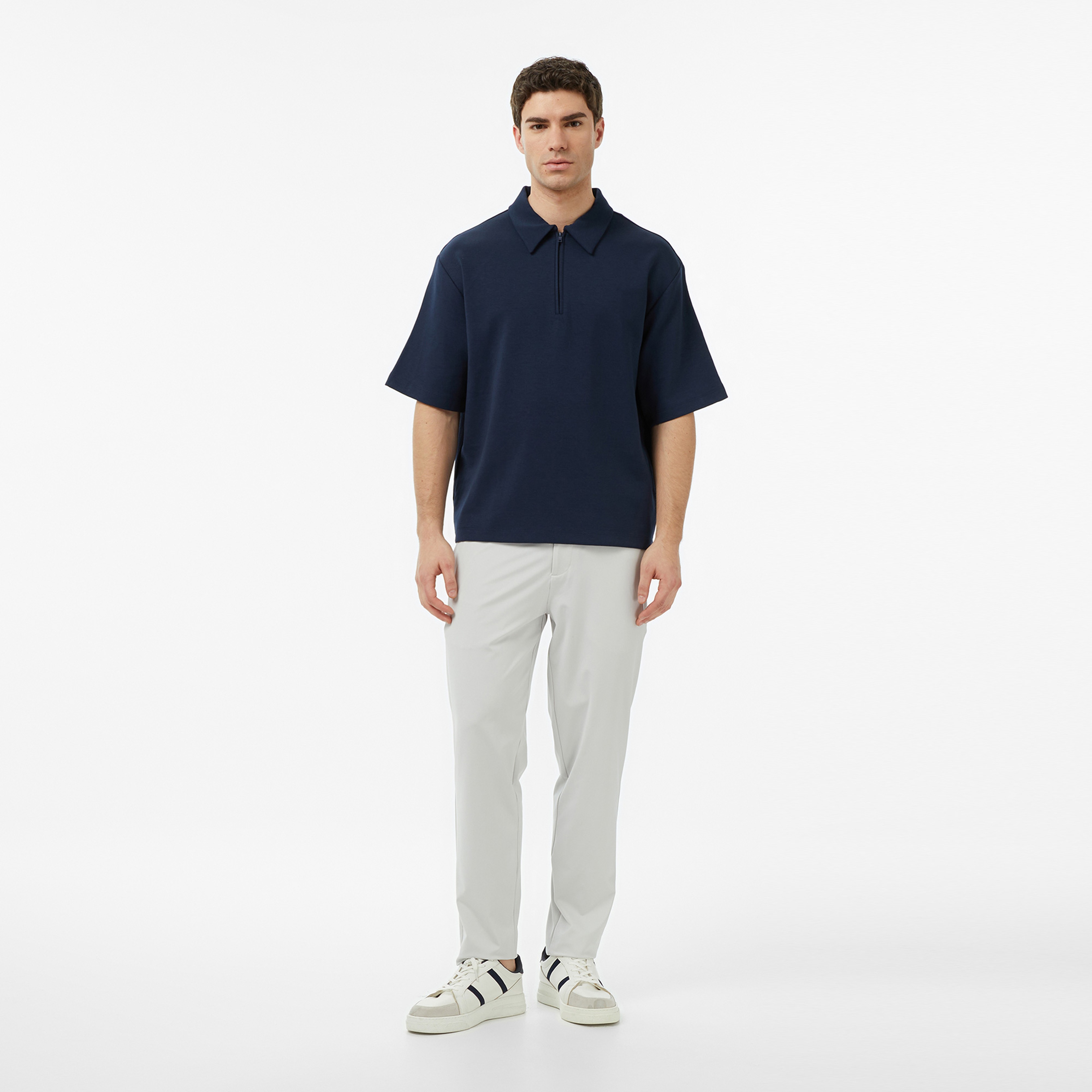 Nautica Erkek Lacivert Regular Fit Polo Yaka T-Shirt