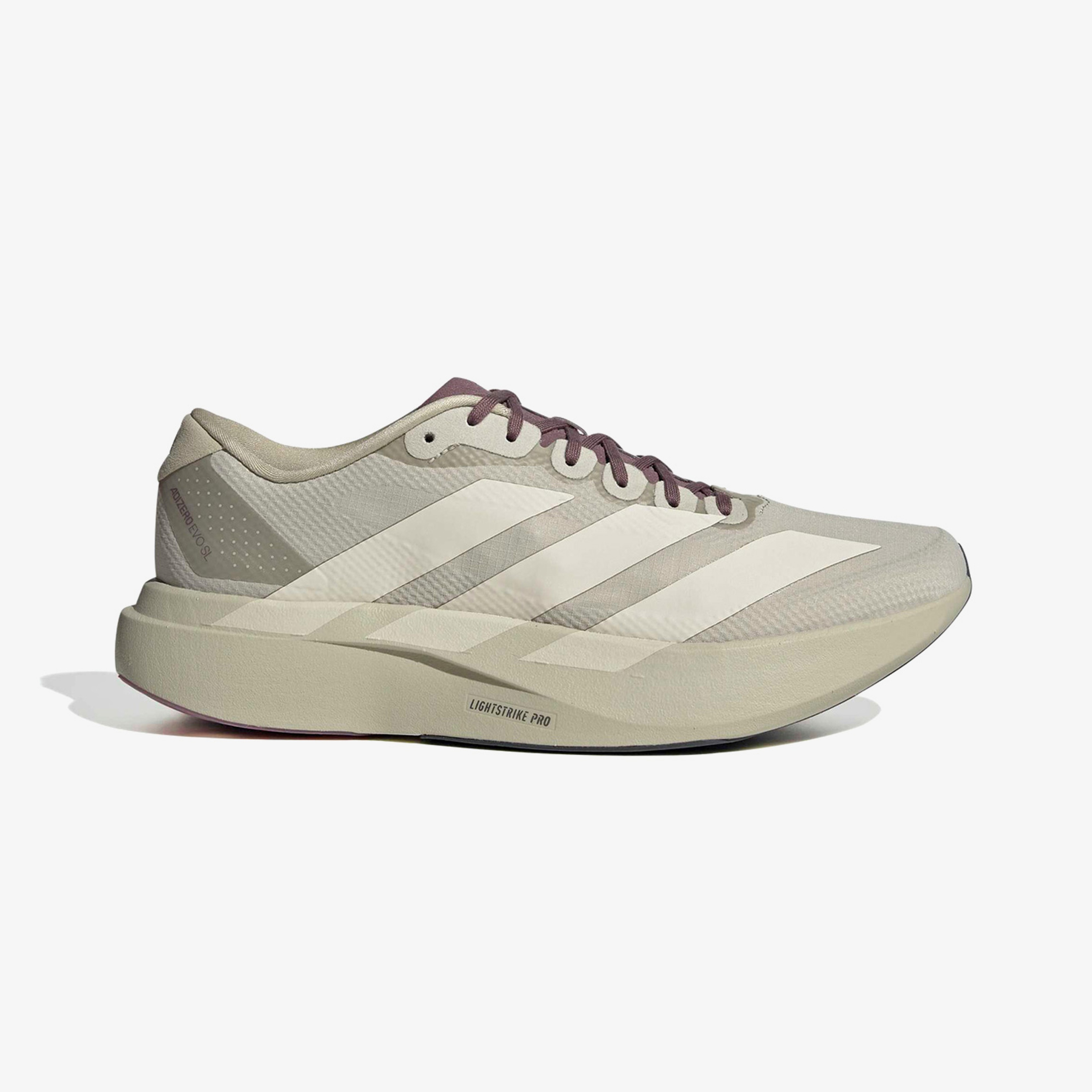 adidas Adizero Evo SL Woven Erkek Bej Spor Ayakkabı