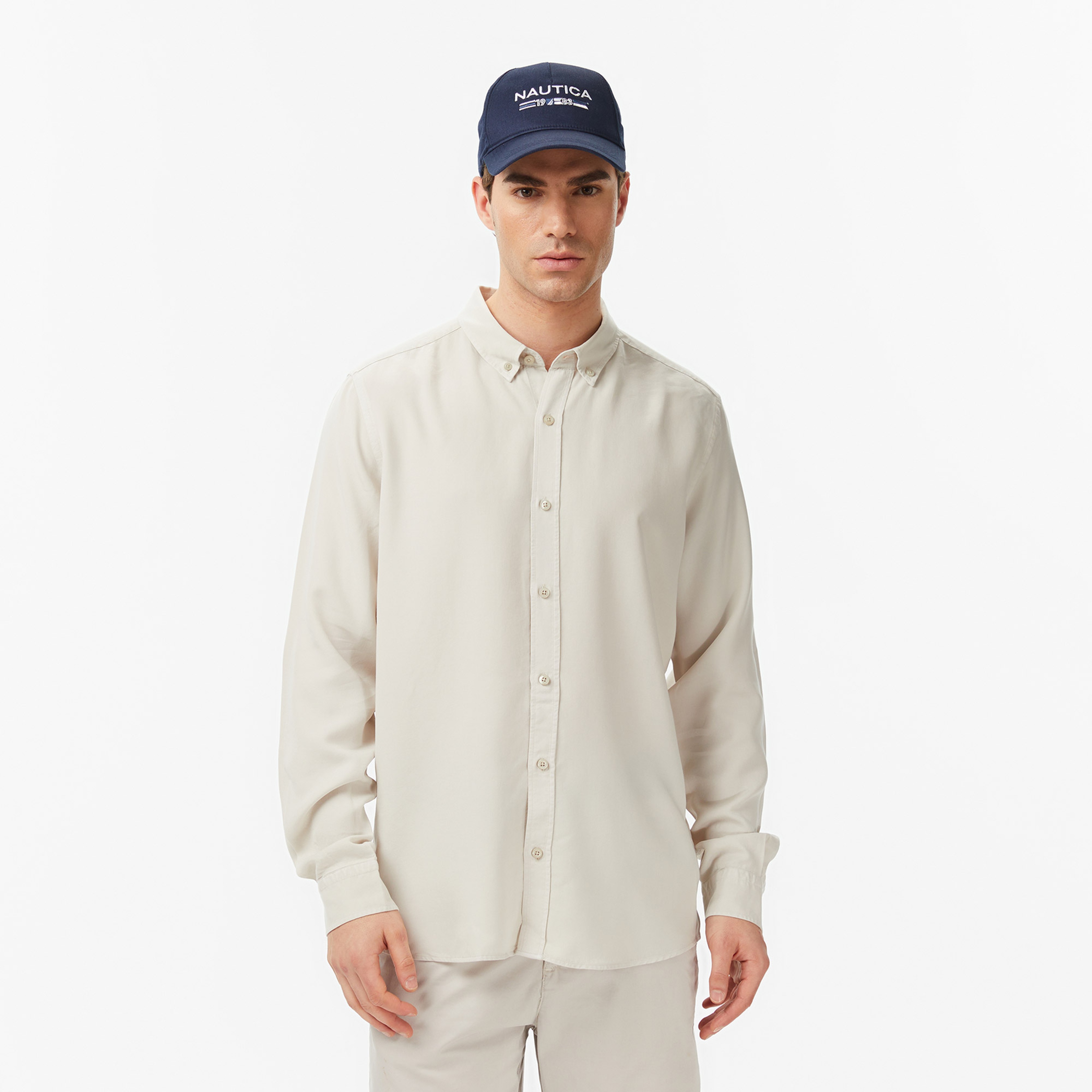 Nautica Erkek Gri Regular Fit Gömlek