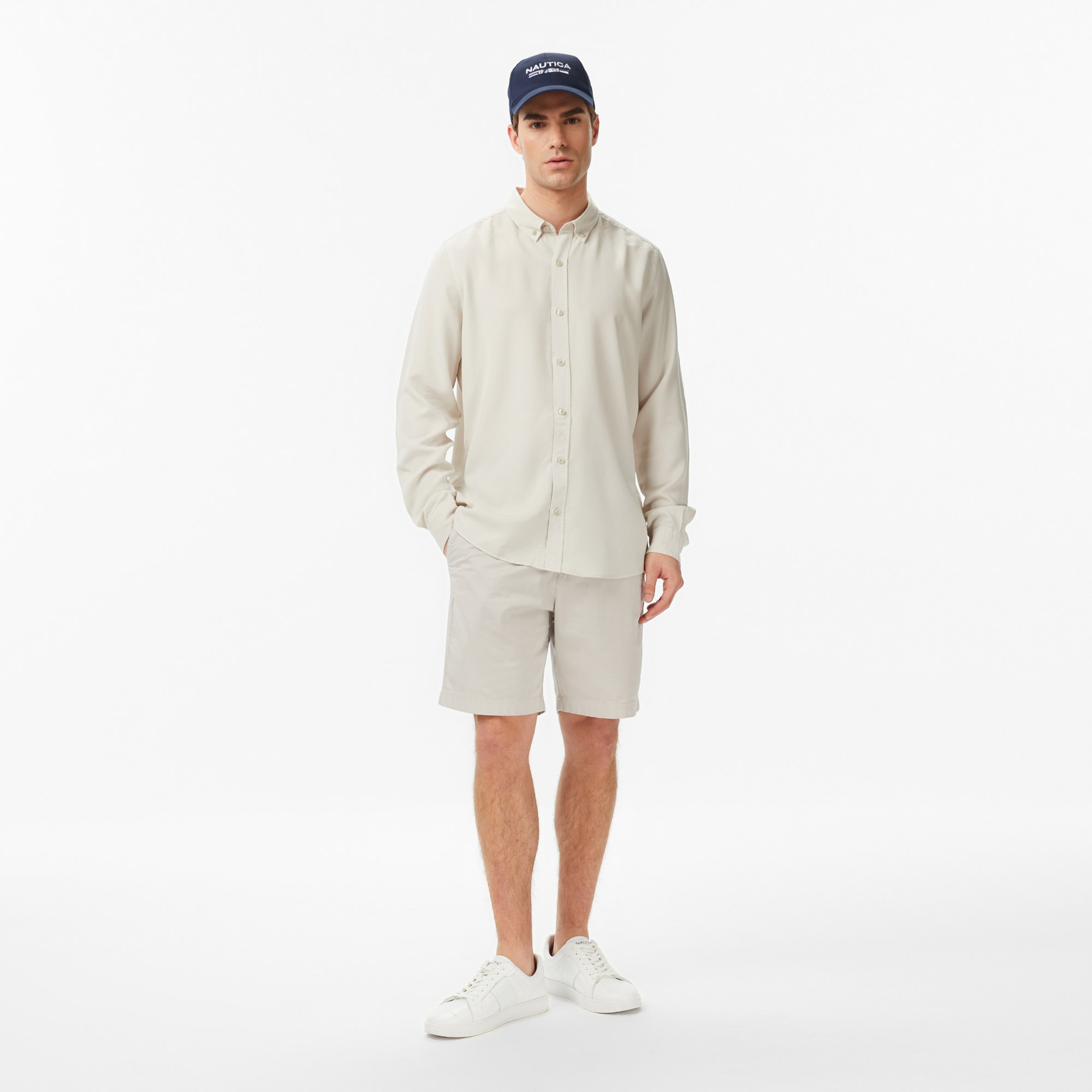 Nautica Erkek Gri Regular Fit Gömlek