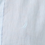 Nautica Erkek Mavi Regular Fit Keten Gömlek