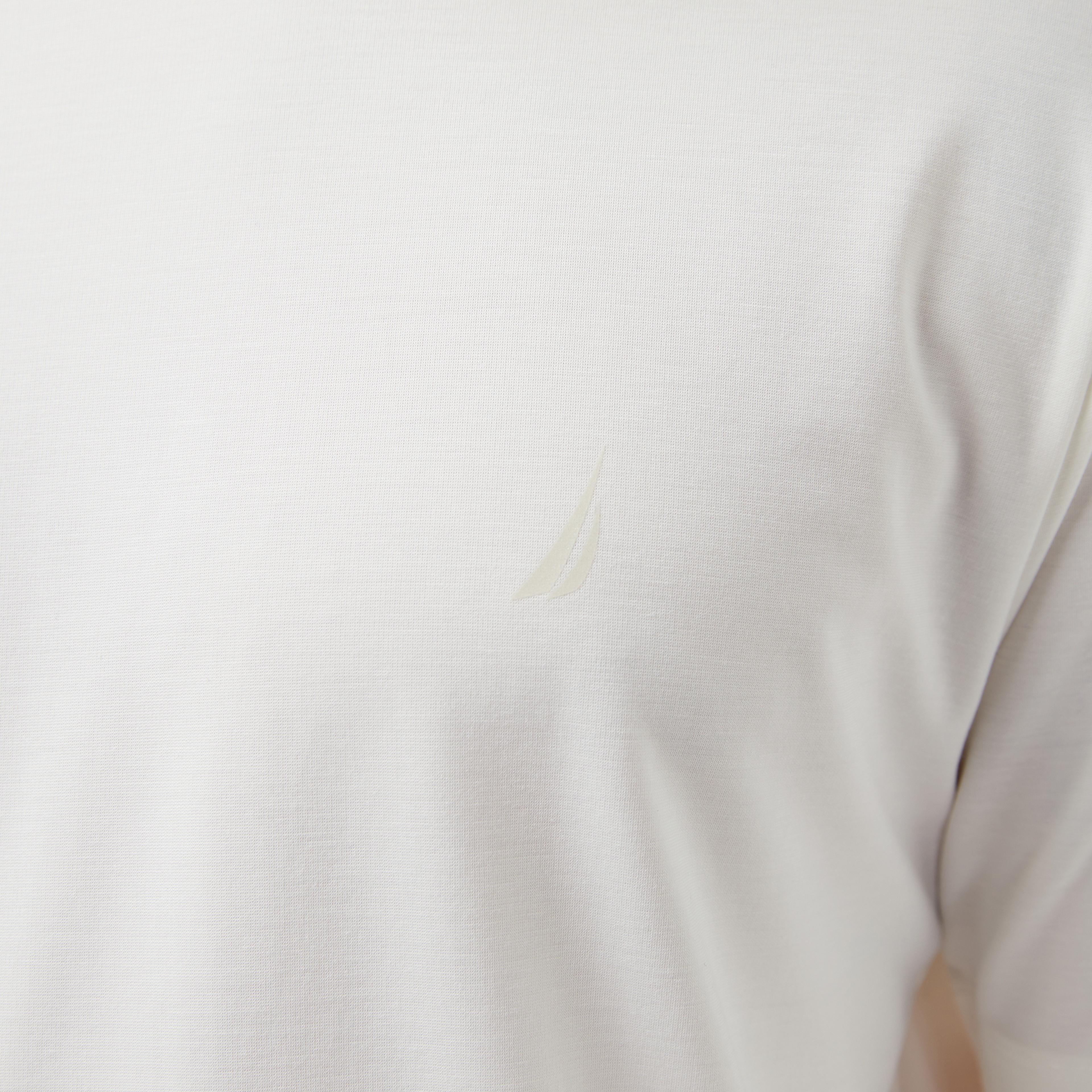 Nautica Erkek Krem Regular Fit T-Shirt