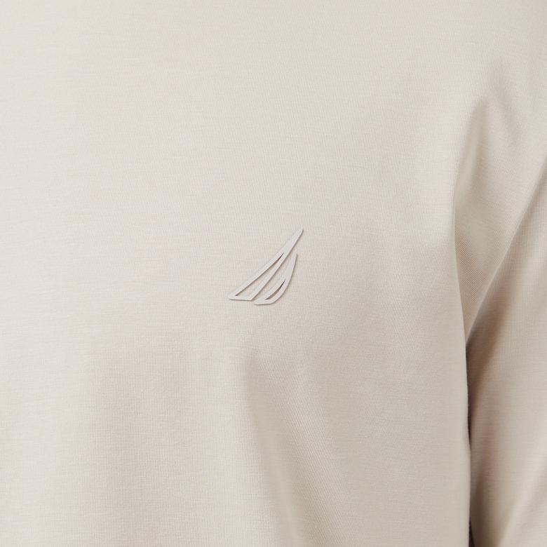 Nautica Erkek Bej Regular Fit T-Shirt