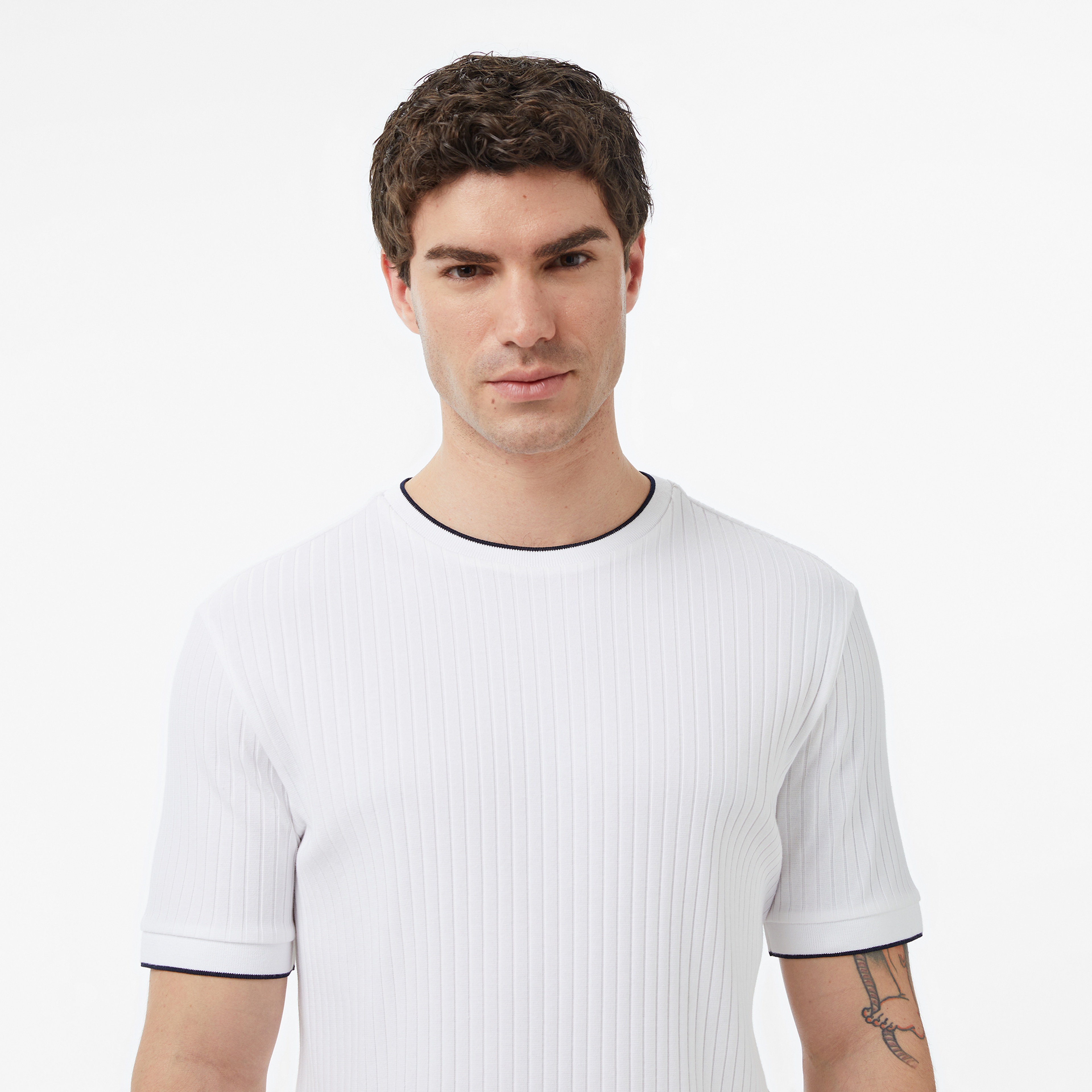Nautica Erkek Beyaz Regular Fit T-Shirt
