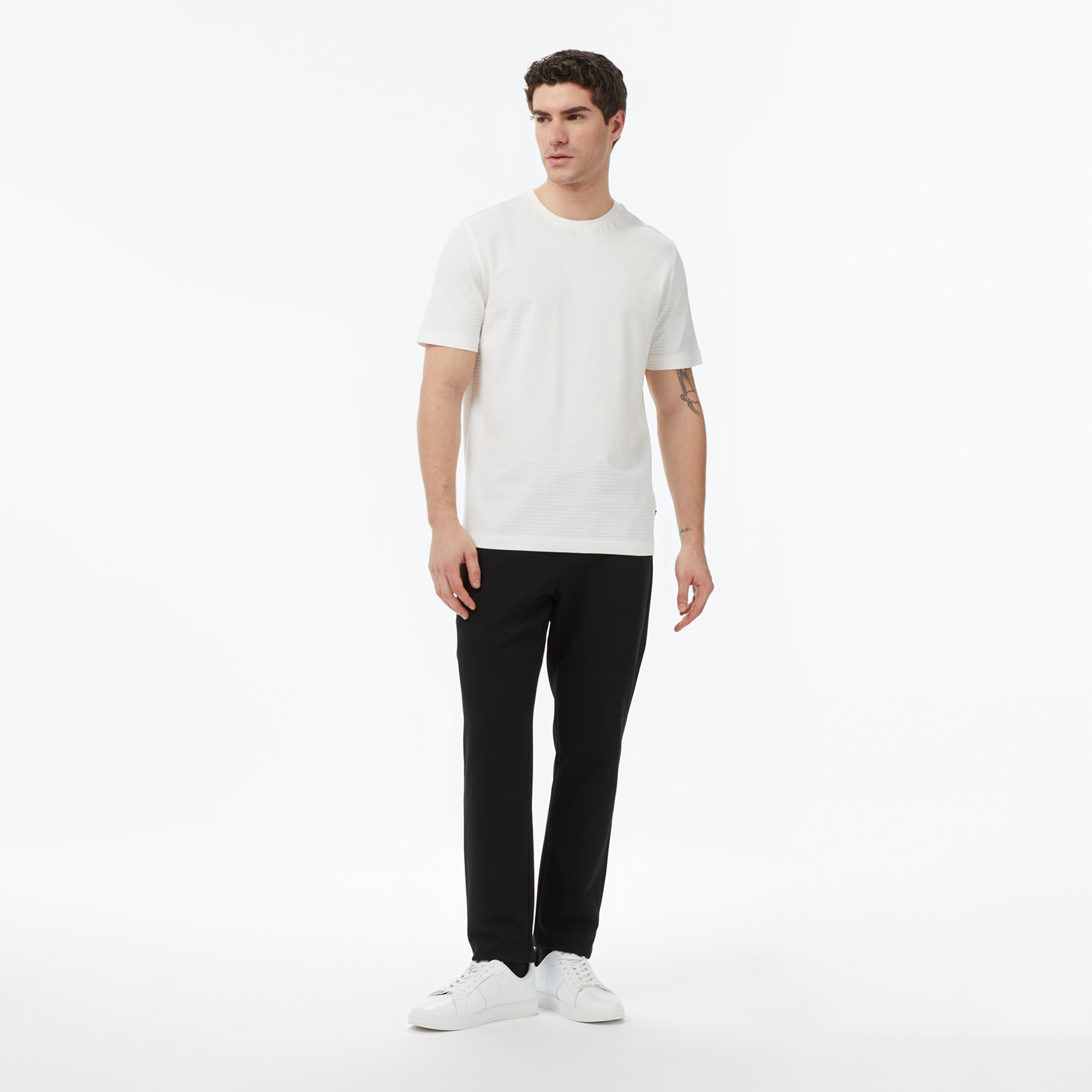 Nautica Erkek Krem Regular Fit T-Shirt