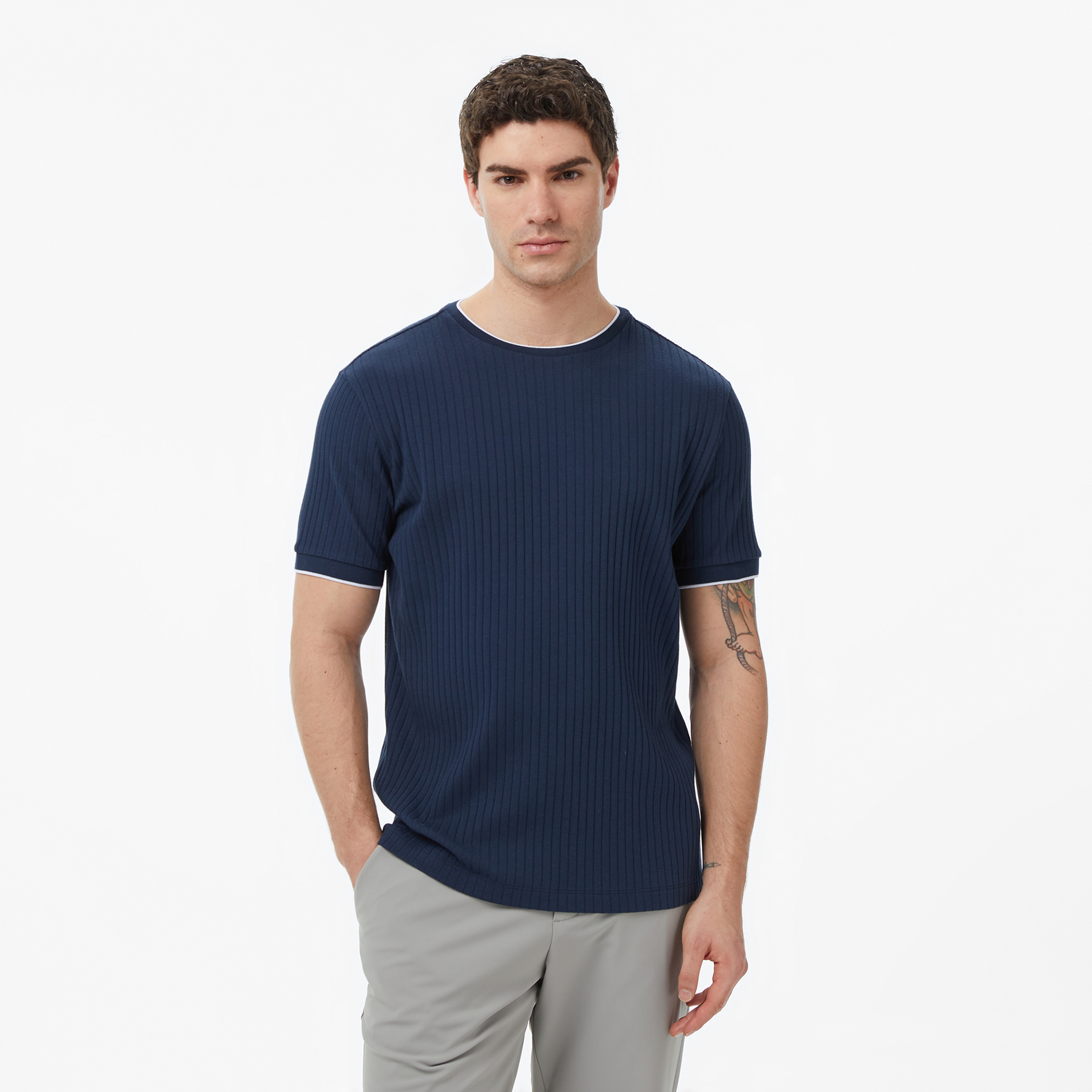 Nautica Erkek Lacivert Regular Fit T-Shirt