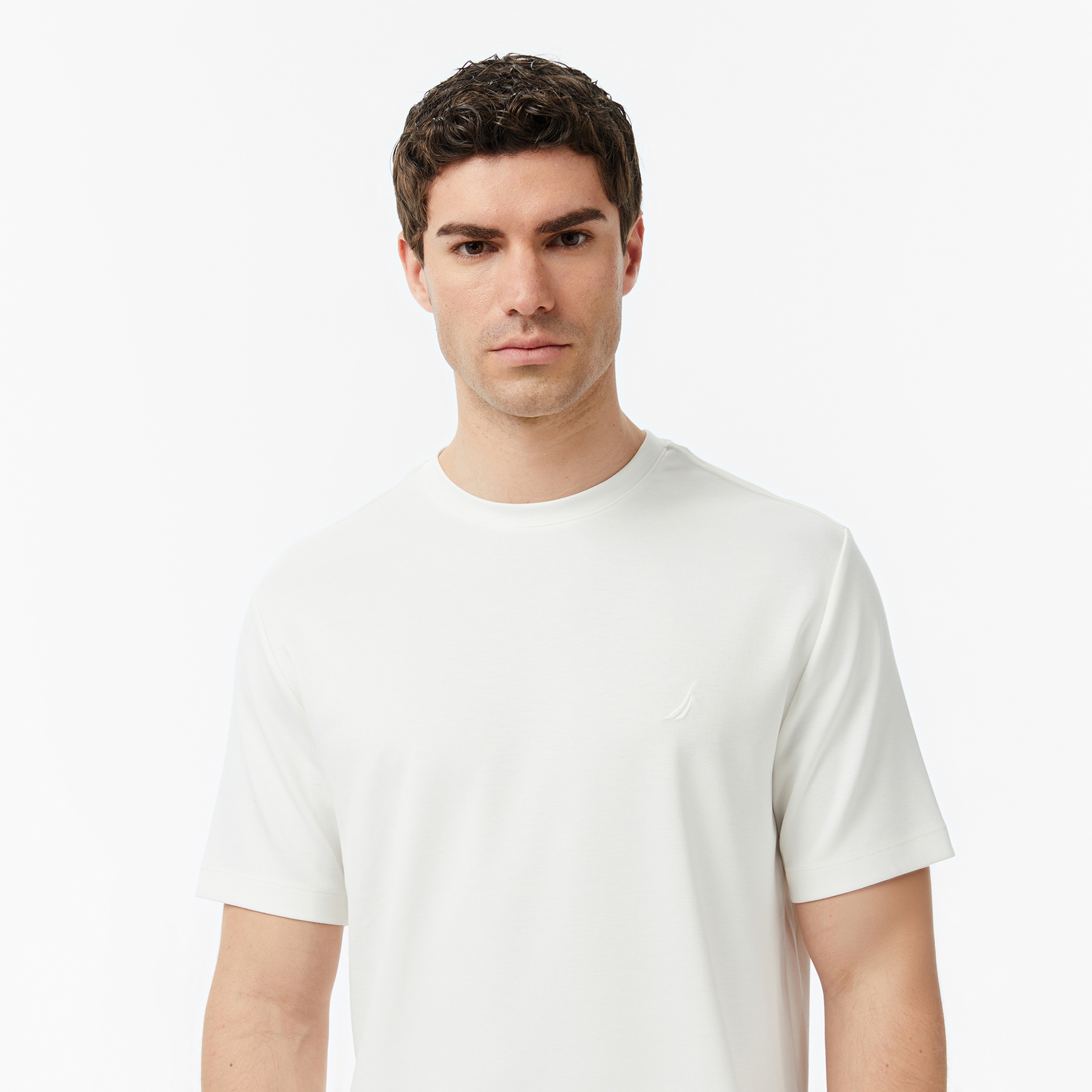 Nautica Erkek Beyaz Regular Fit T-Shirt