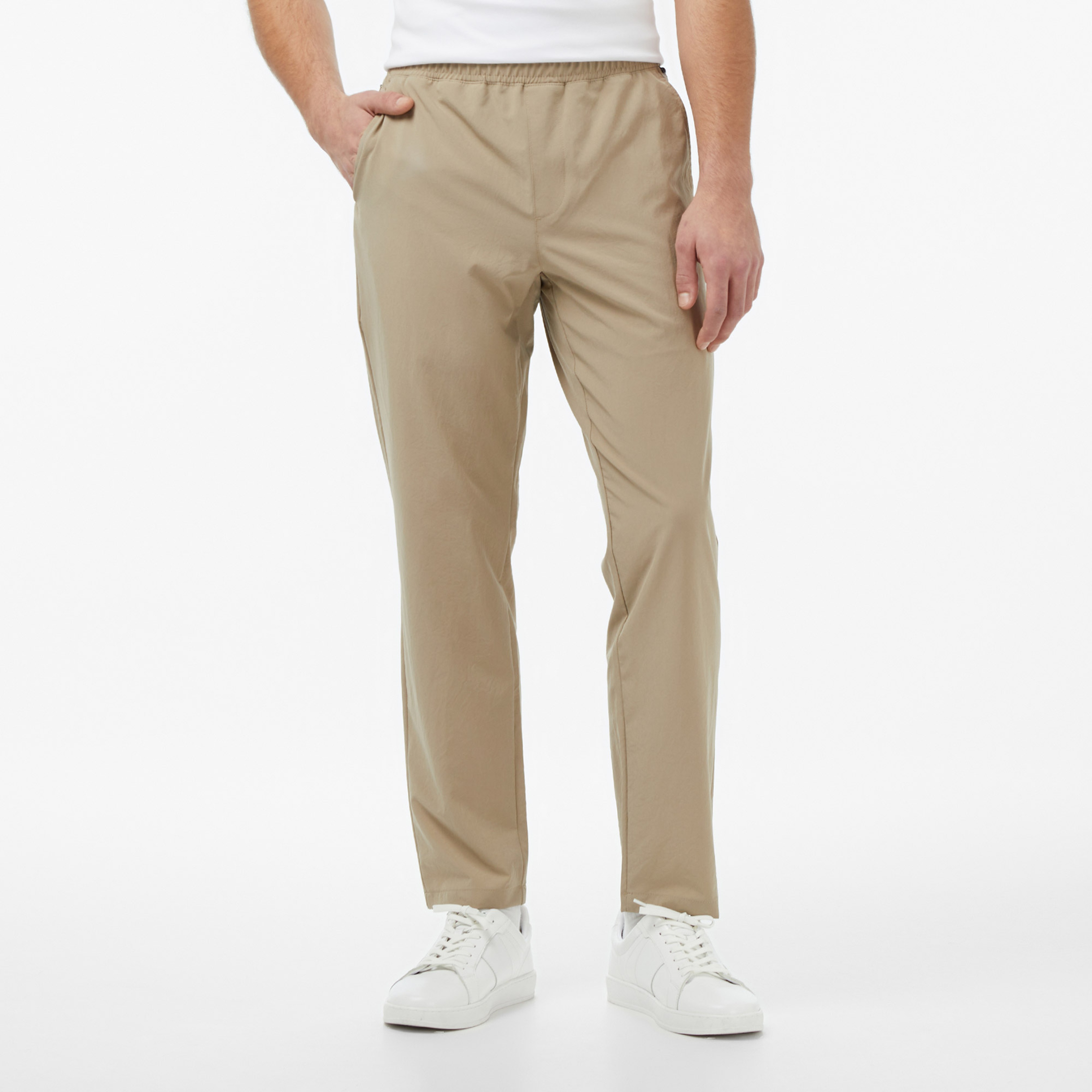 Nautica Erkek Bej Slim Fit Teknik Pantolon
