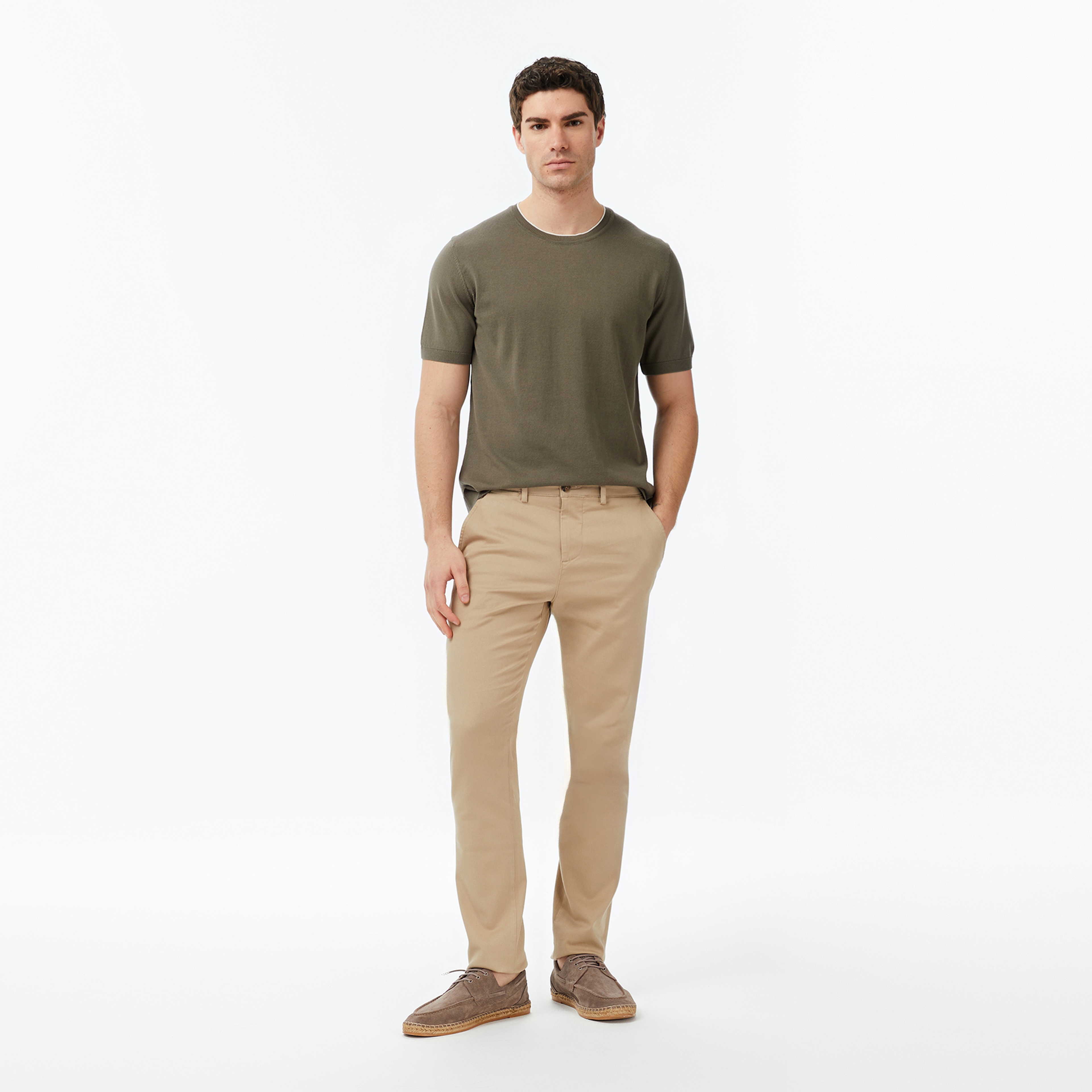 Nautica Erkek Yeşil Regular Fit Kısa Kollu Triko