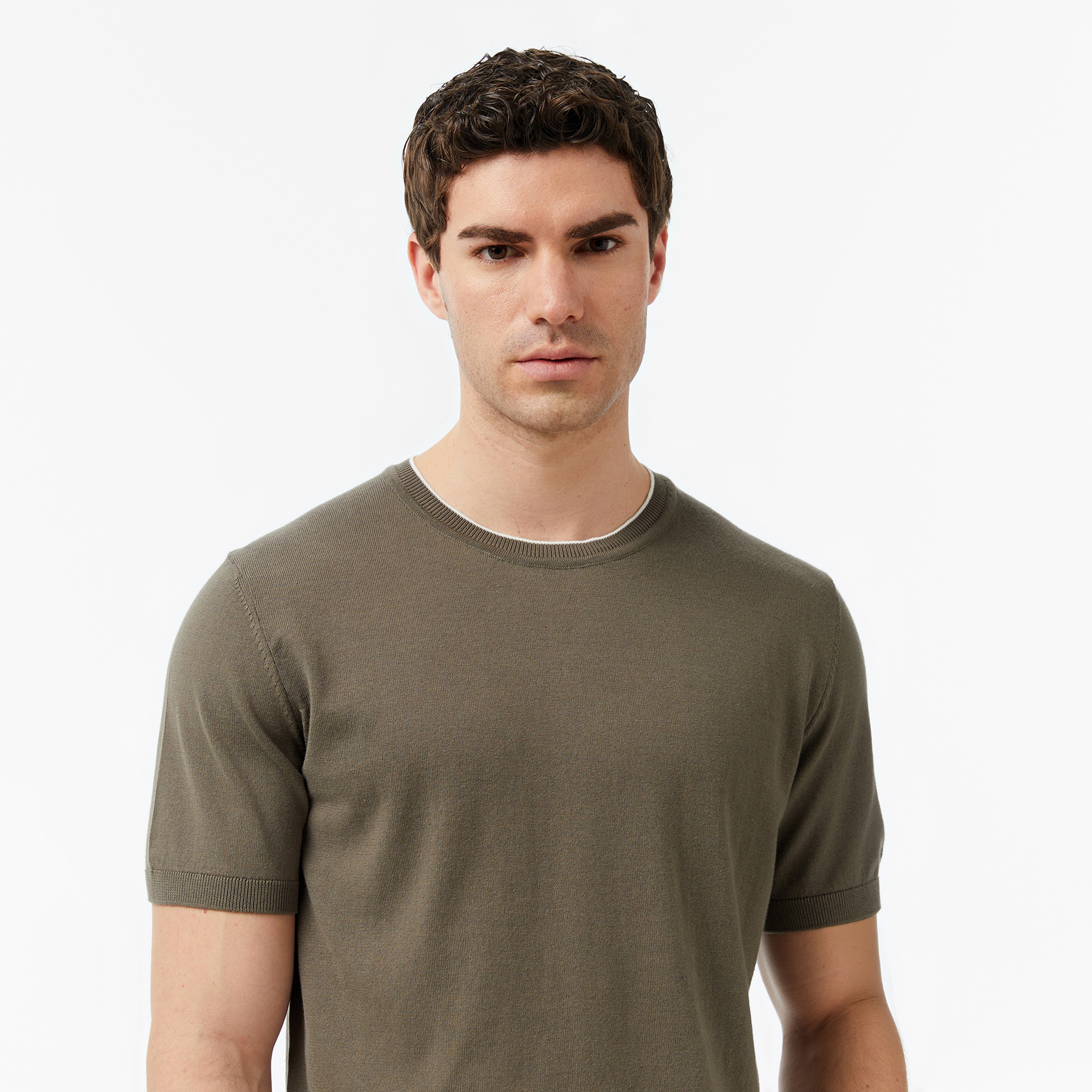 Nautica Erkek Yeşil Regular Fit Kısa Kollu Triko