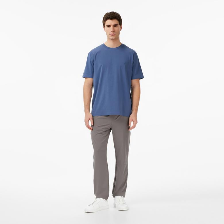 Nautica Erkek Gri Slim Fit Teknik Pantolon