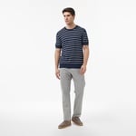 Nautica Erkek Lacivert Regular Fit Kısa Kollu Çizgili Triko