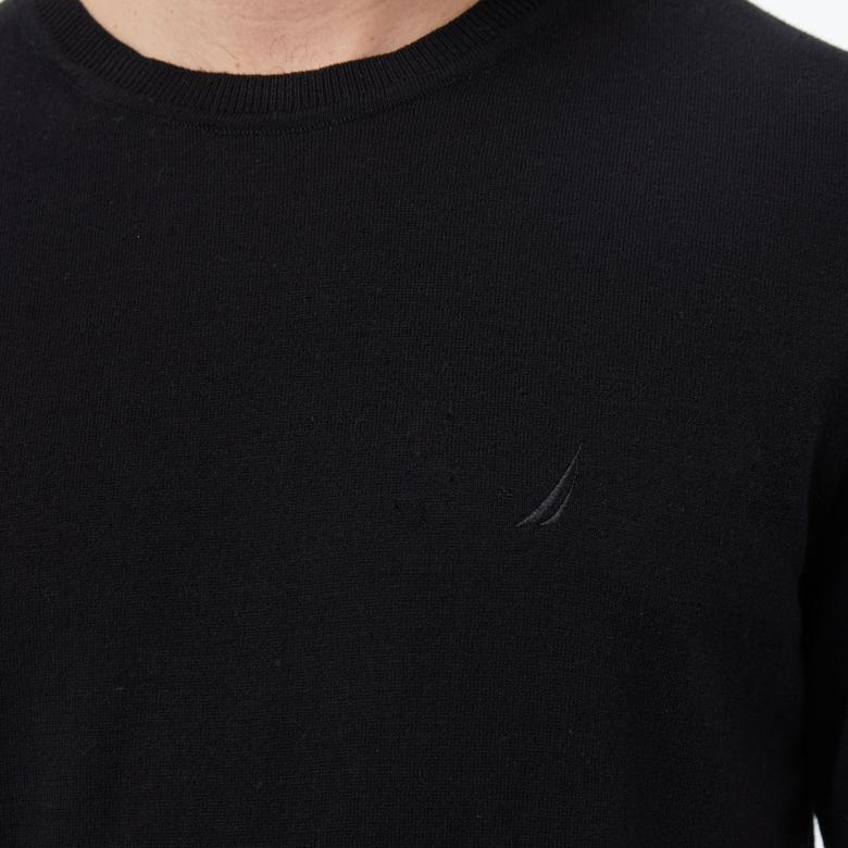Nautica Erkek Siyah Regular Fit Kısa Kollu Triko