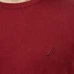 Nautica Erkek Bordo Regular Fit Kısa Kollu Triko