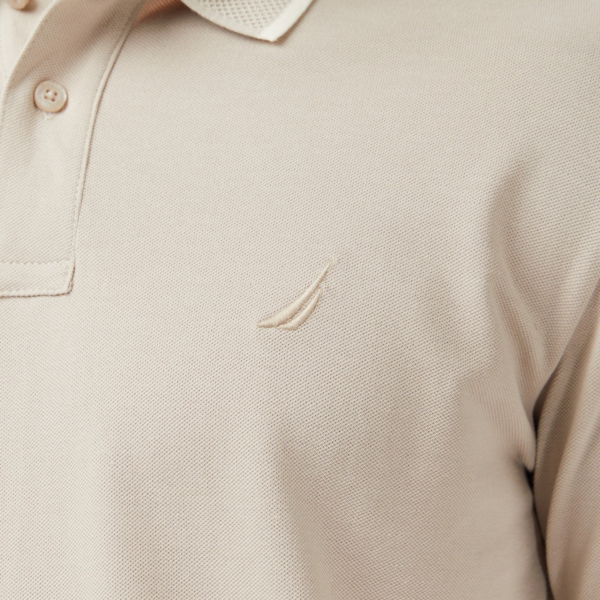 Nautica Erkek Bej Regular Fit Polo Yaka T-Shirt