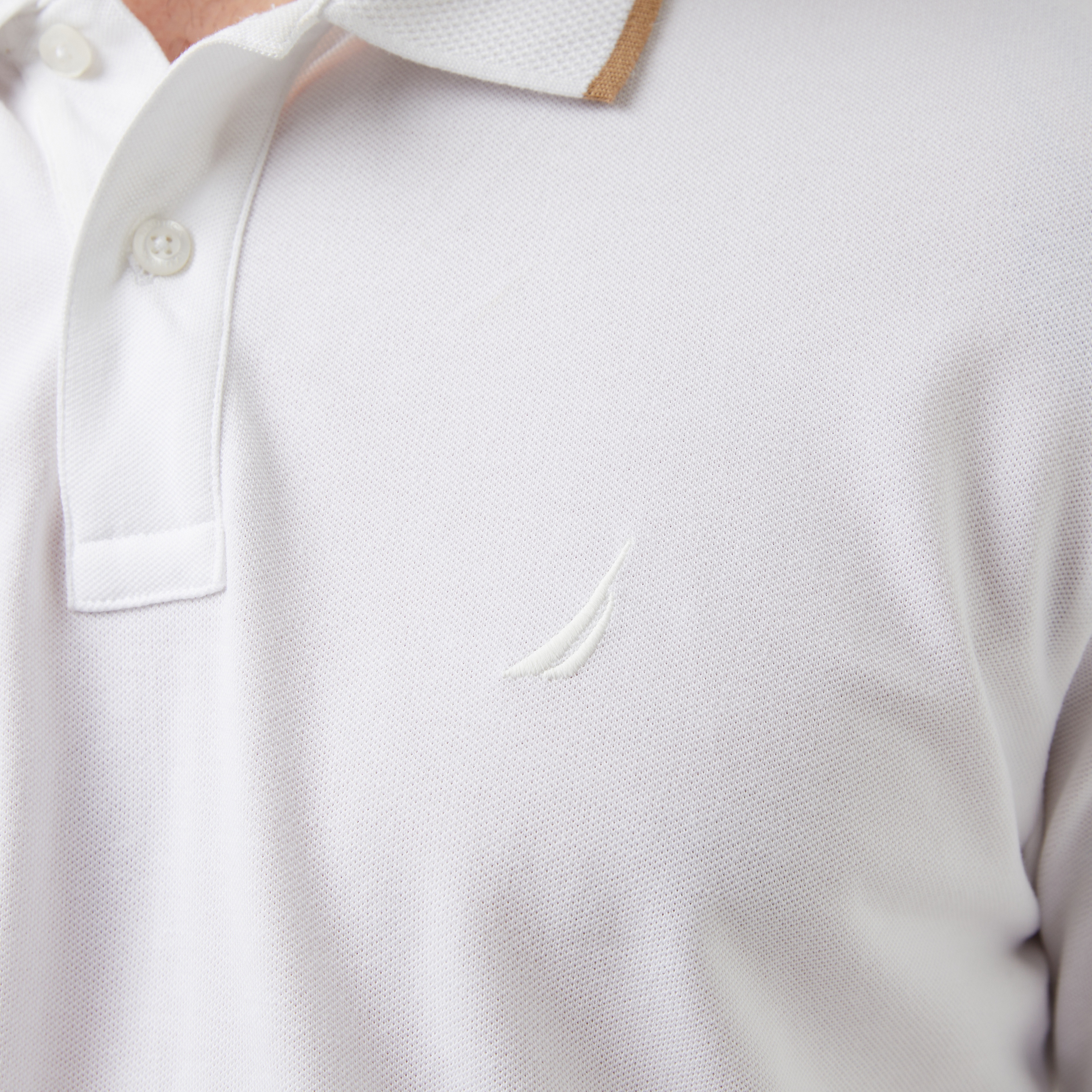 Nautica Erkek Beyaz Regular Fit Polo Yaka T-Shirt