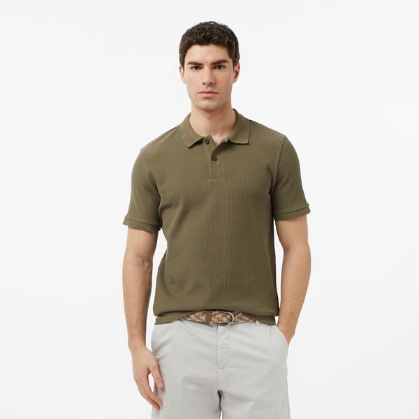 Nautica Erkek Yeşil Slim Fit Polo Yaka T-Shirt