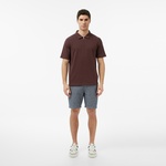 Nautica Erkek Kahverengi Regular Fit Çizgili Polo Yaka T-Shirt