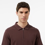Nautica Erkek Kahverengi Regular Fit Çizgili Polo Yaka T-Shirt