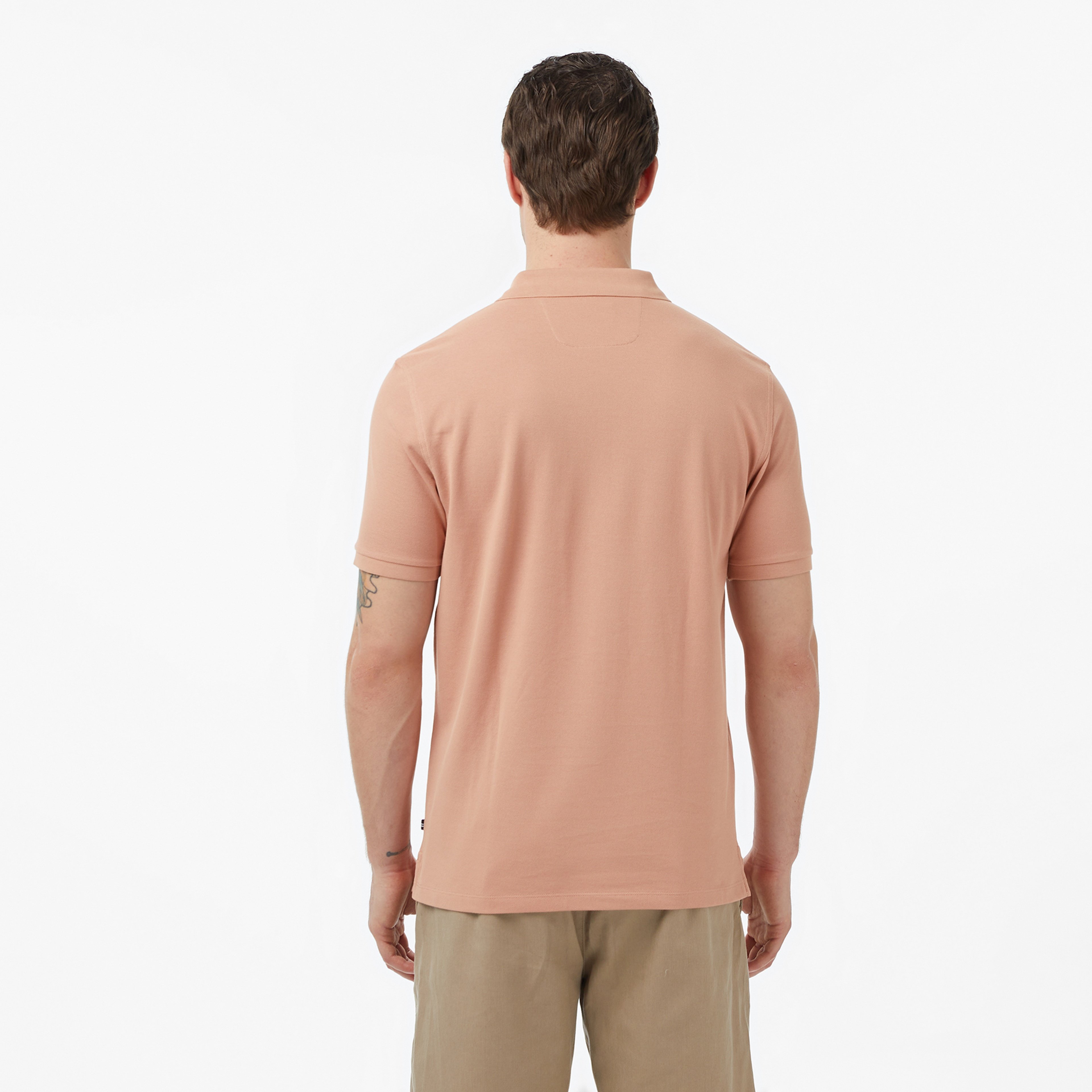 Nautica Erkek Bej Regular Fit Polo Yaka T-Shirt