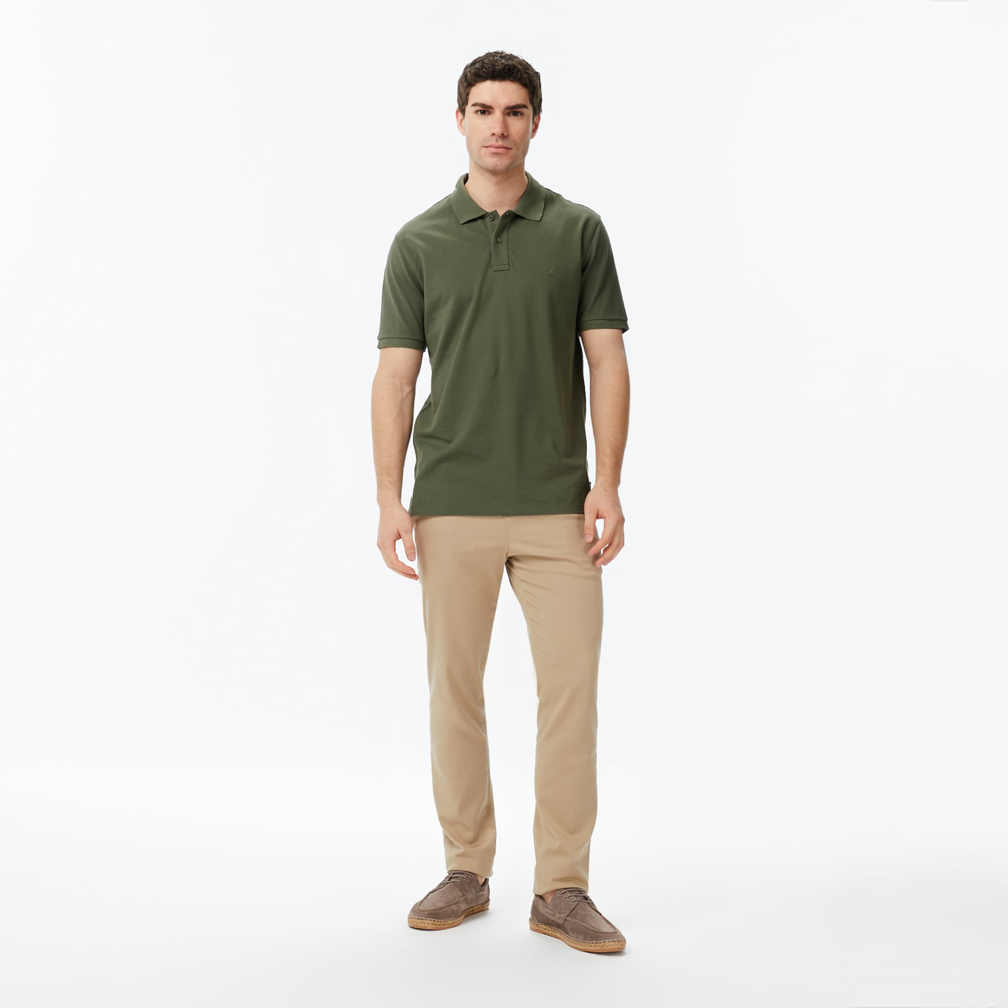 Nautica Erkek Yeşil Regular Fit Polo Yaka T-Shirt