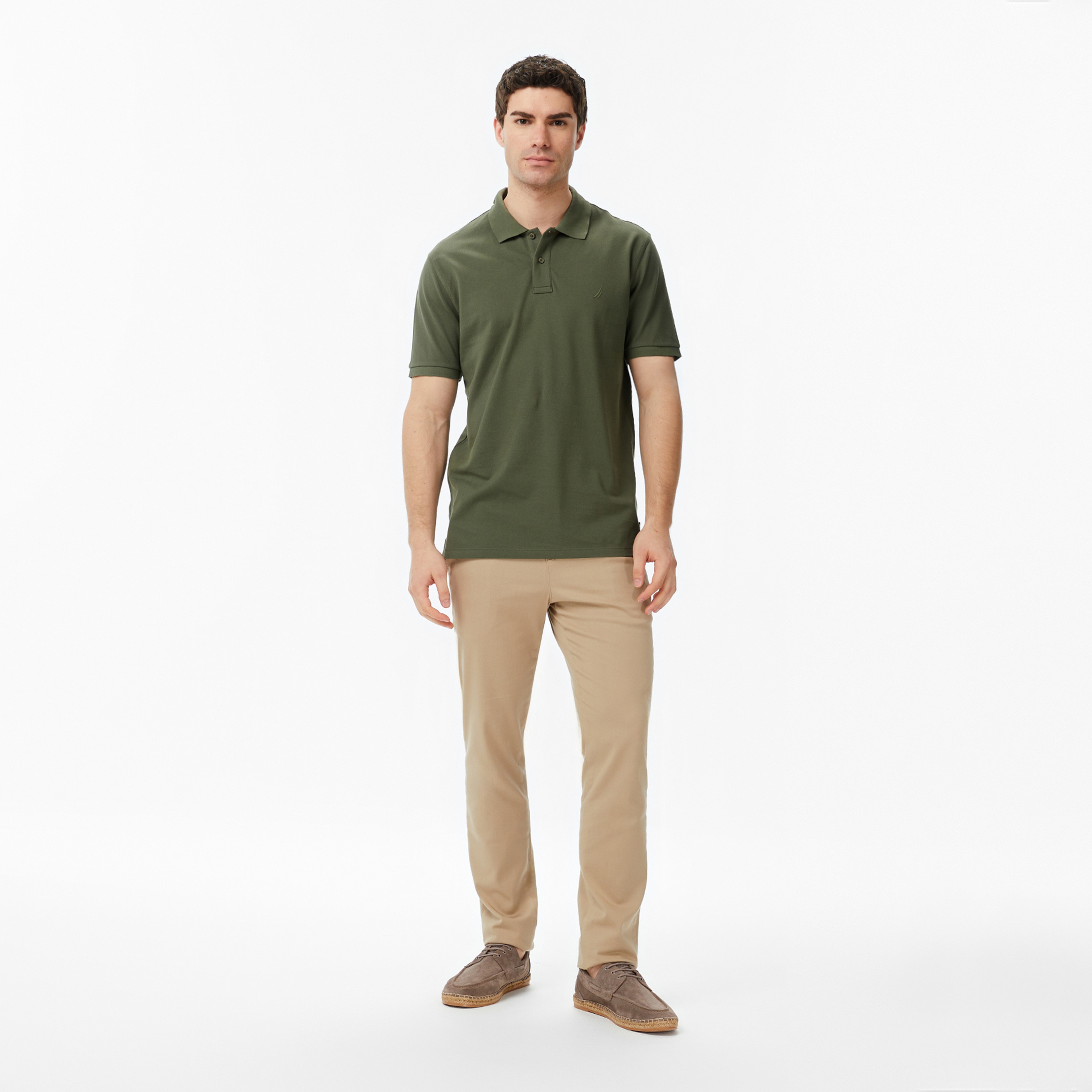 Nautica Erkek Yeşil Regular Fit Polo Yaka T-Shirt