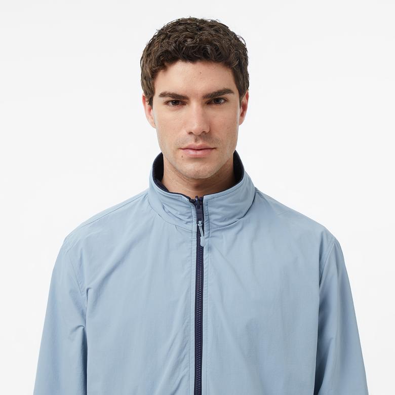 Nautica Erkek Lacivert Regular Fit Dik Yaka Çift Taraflı Su İtici Mont