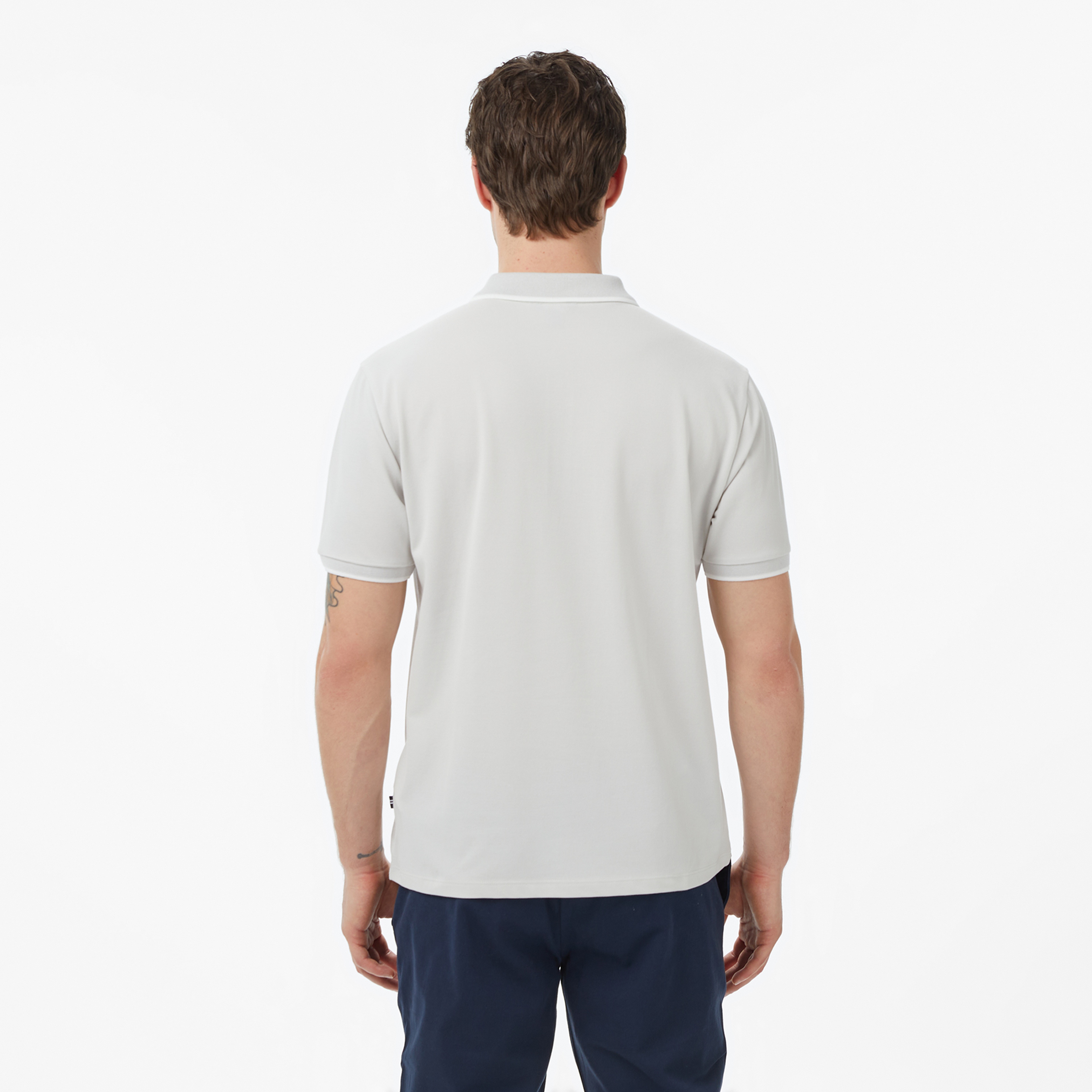 Nautica Erkek Gri Regular Fit Polo Yaka T-Shirt