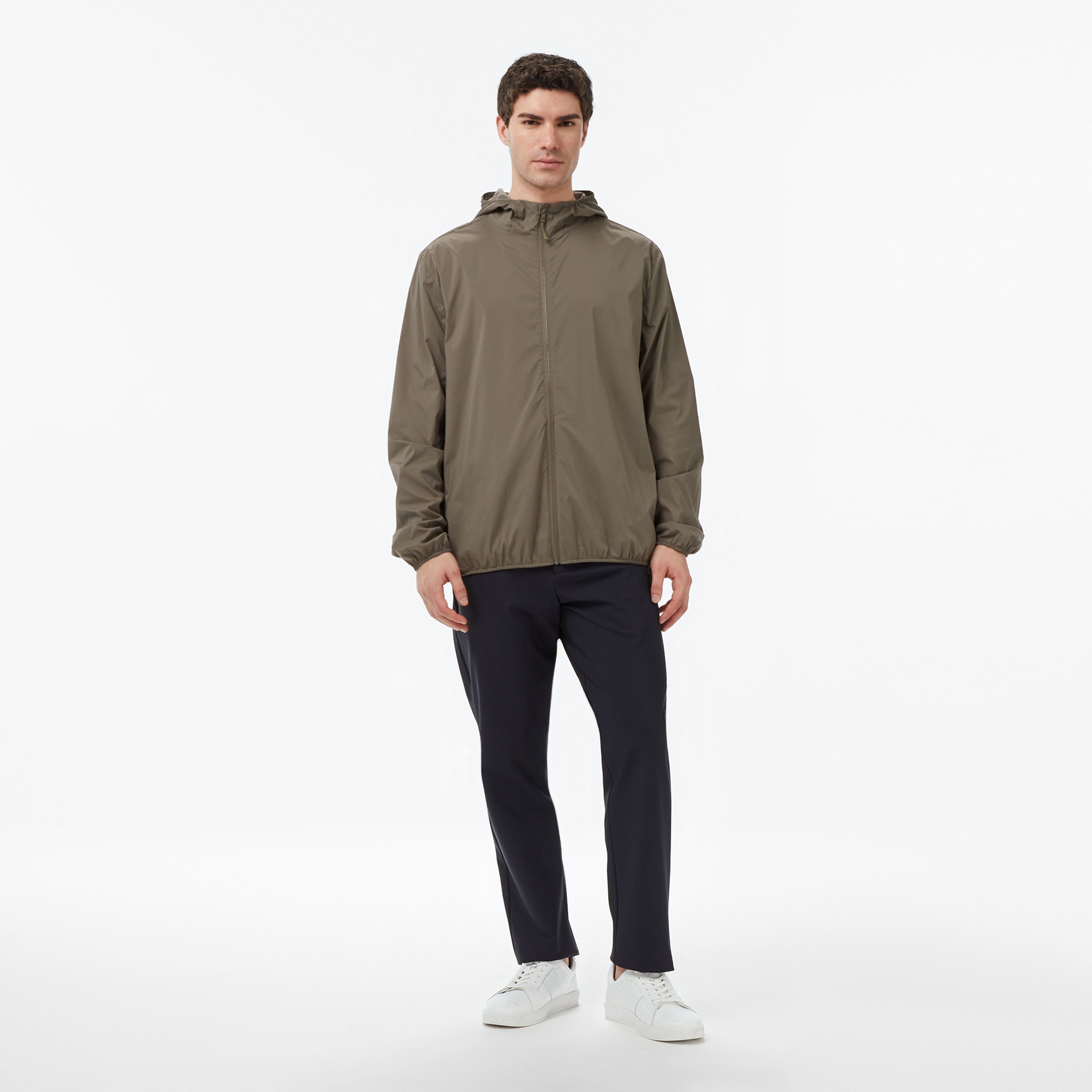 Nautica Erkek Kahverengi Regular Fit Kapüşonlu Su İtici Mont