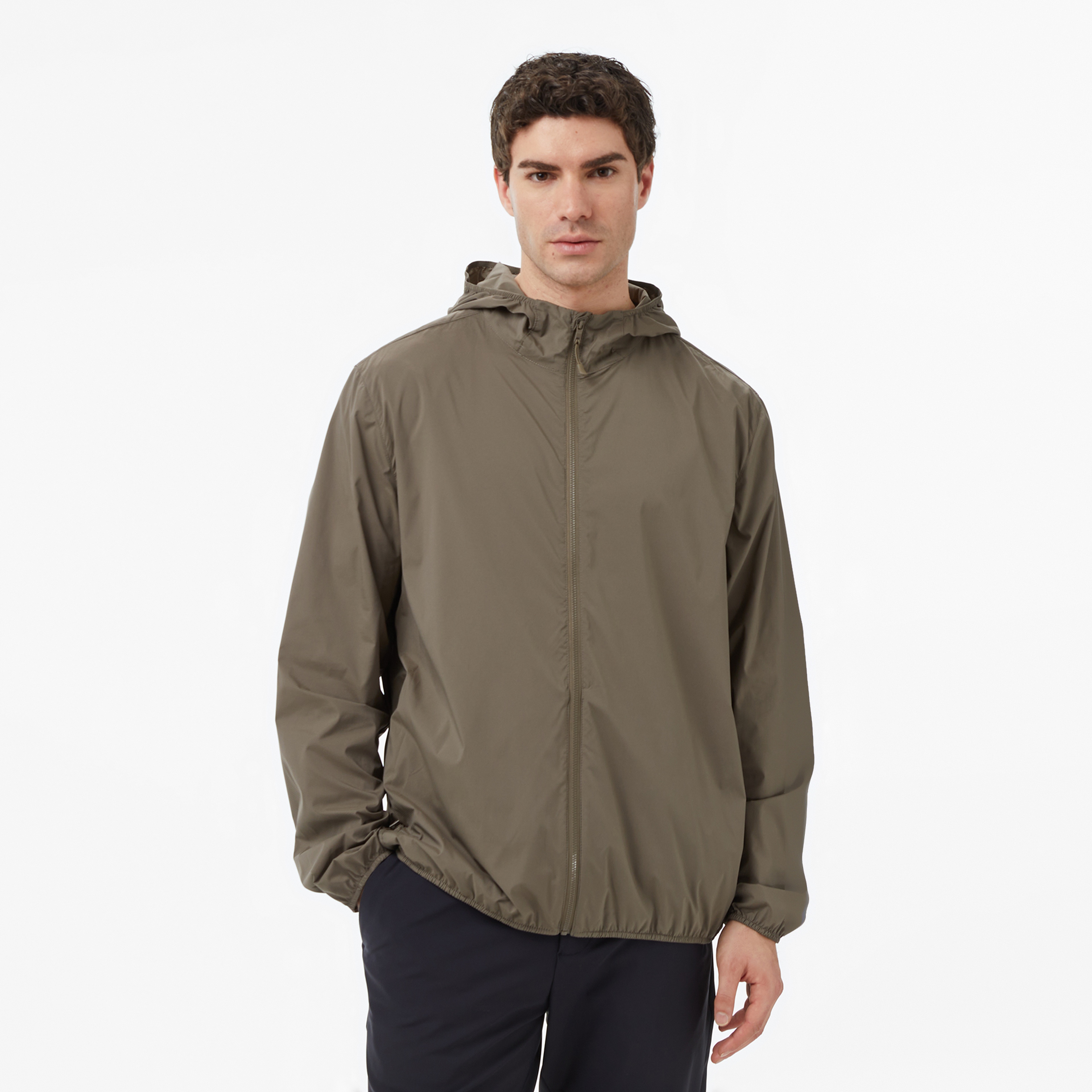 Nautica Erkek Kahverengi Regular Fit Kapüşonlu Su İtici Mont