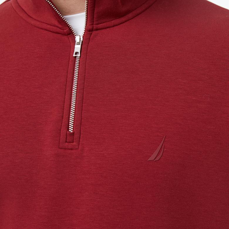 Nautica Erkek Bordo Regular Fit Dik Yaka Sweatshirt