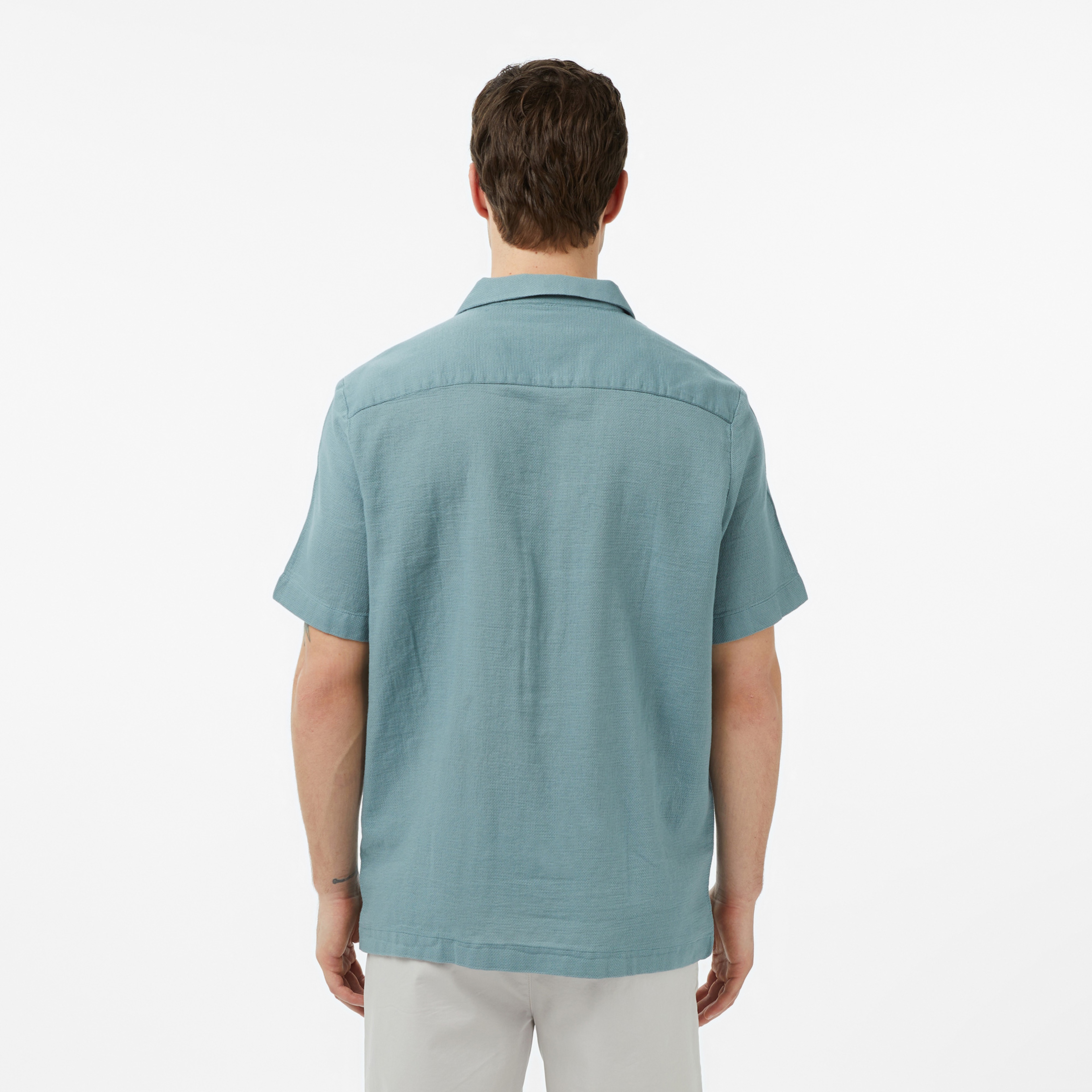 Nautica Erkek Yeşil Regular Fit Kısa Kollu Gömlek