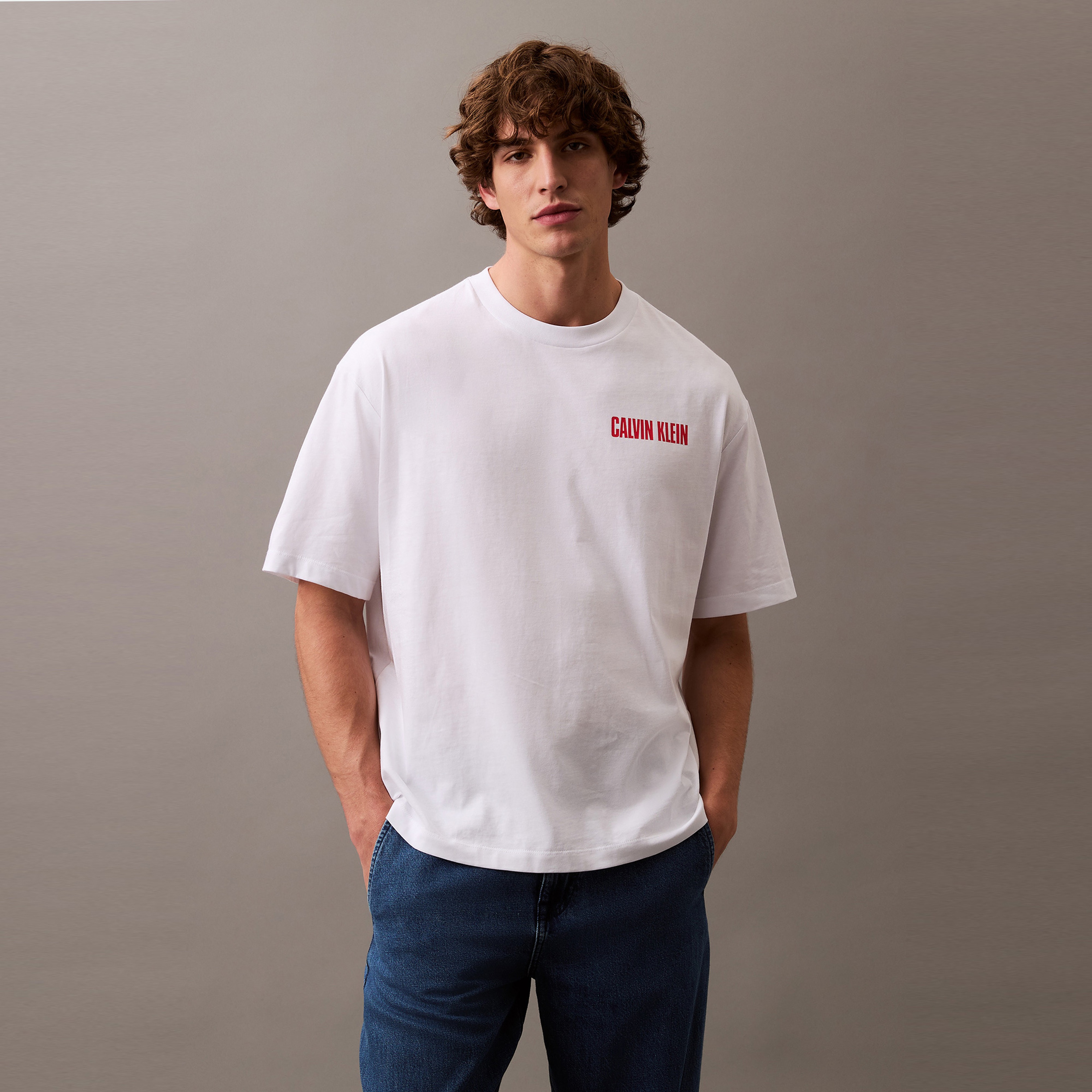 Calvin Klein Erkek Mavi T-Shirt