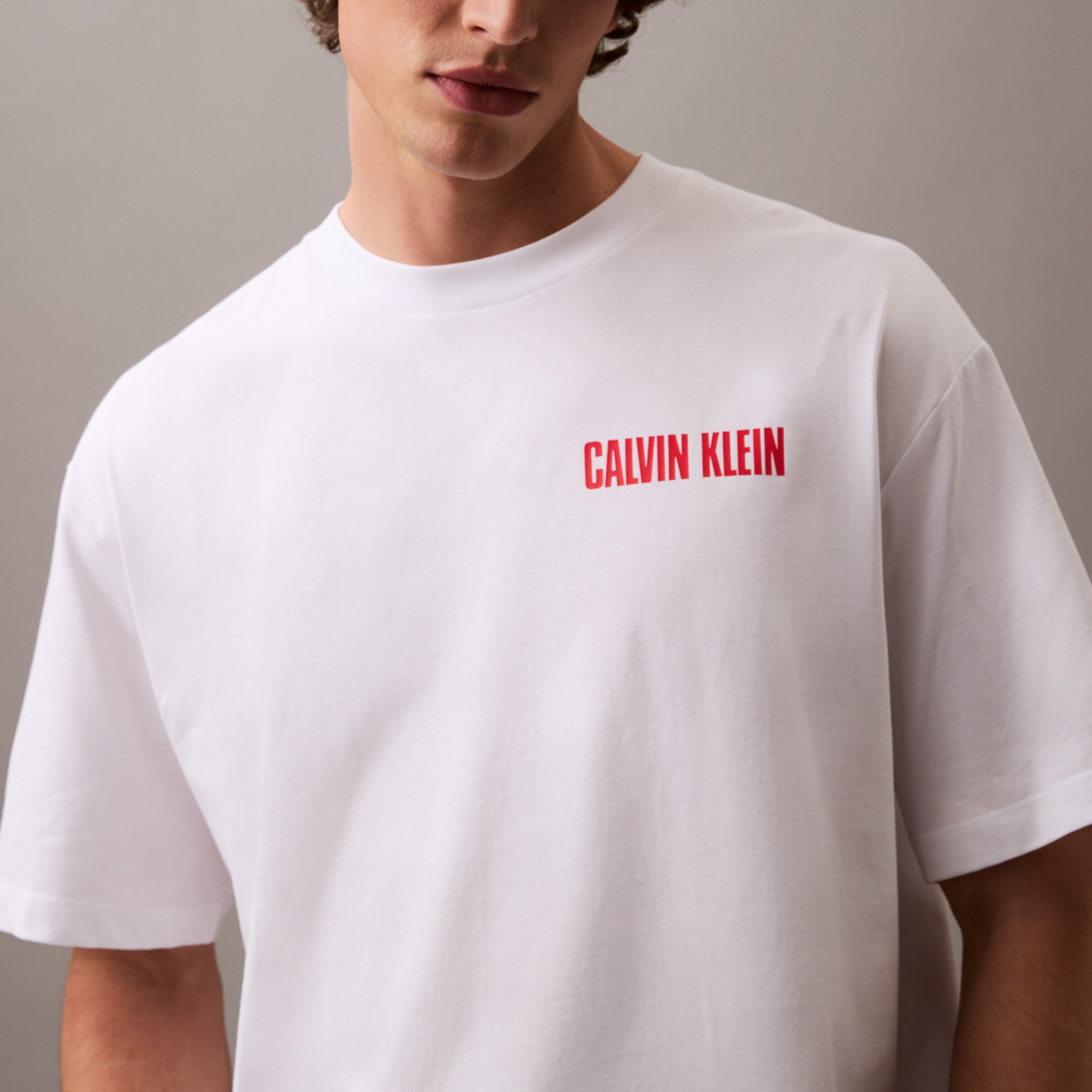 Calvin Klein Erkek Mavi T-Shirt