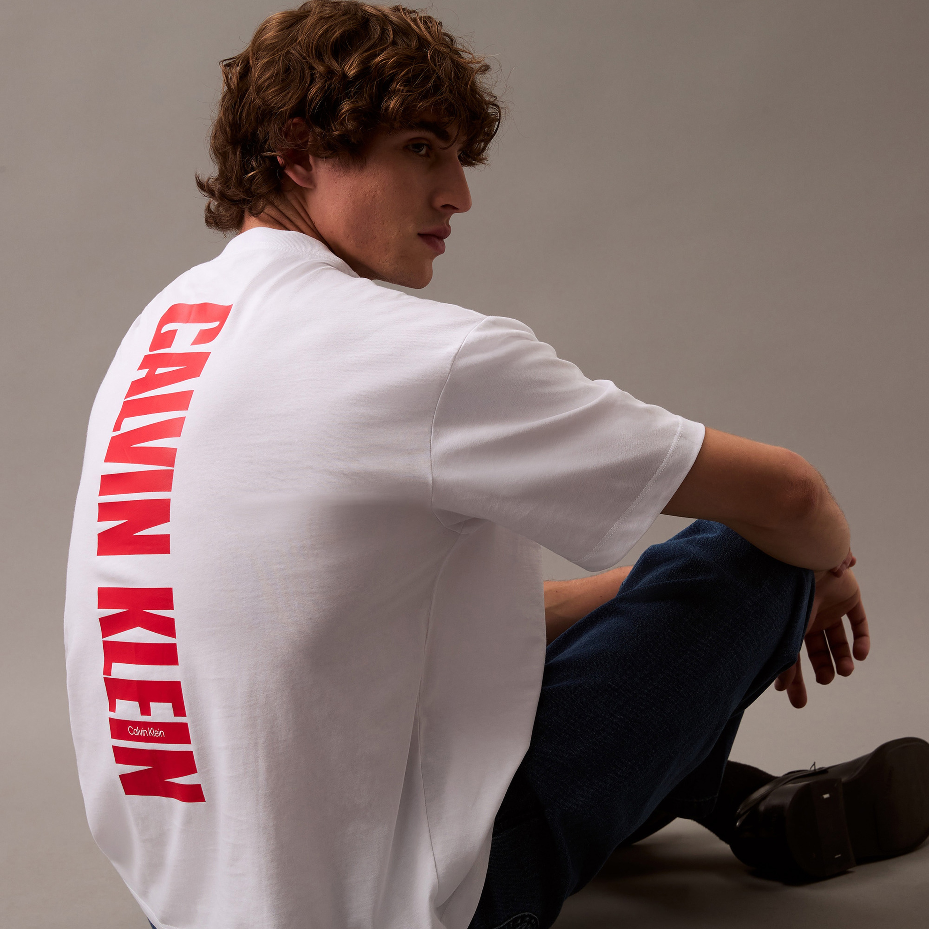 Calvin Klein Erkek Mavi T-Shirt