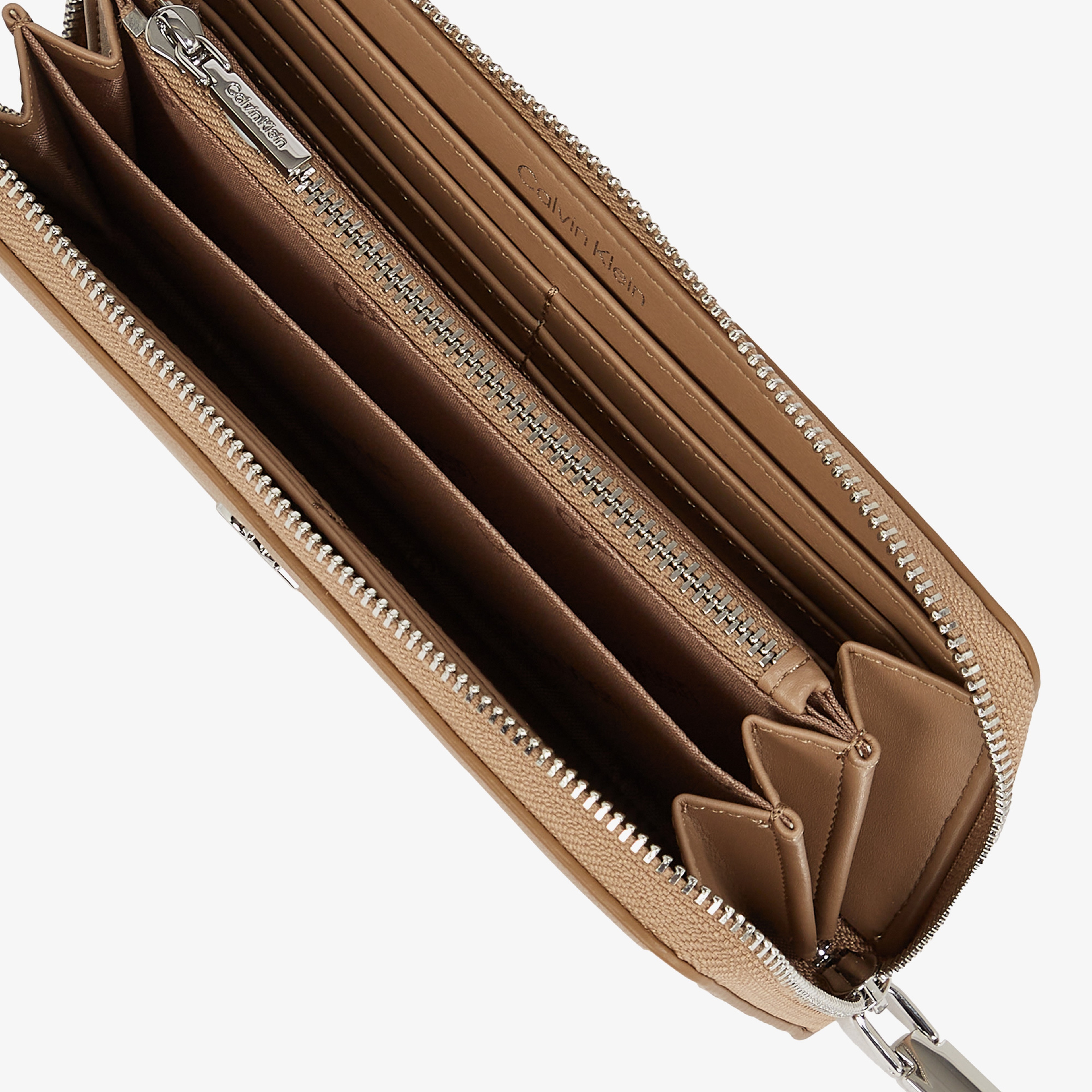 Calvin Klein Daily Large Zip Around Pbl Kadın Bej Cüzdan