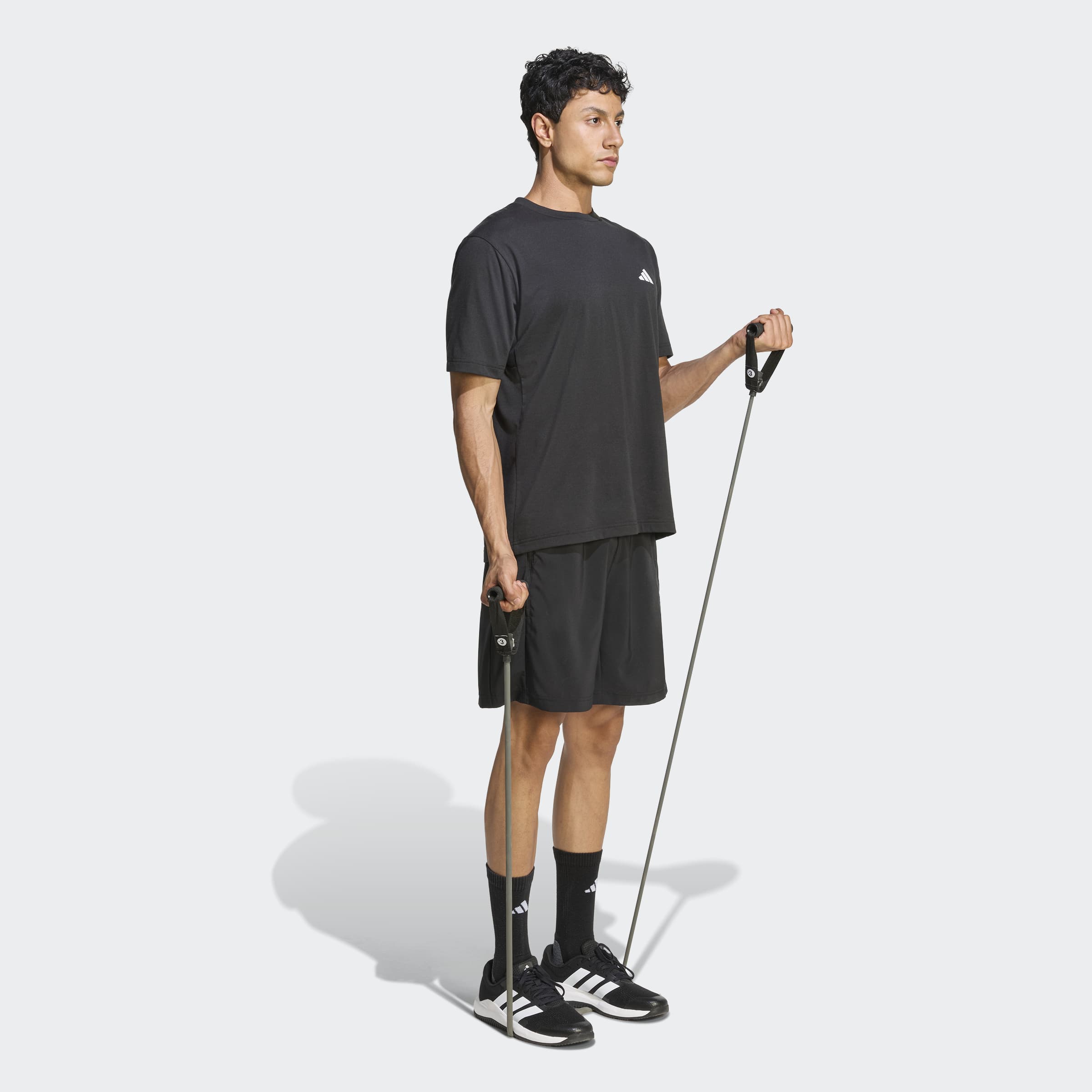 adidas Workout Essentials Base Dokuma Erkek Siyah Antrenman Şortu