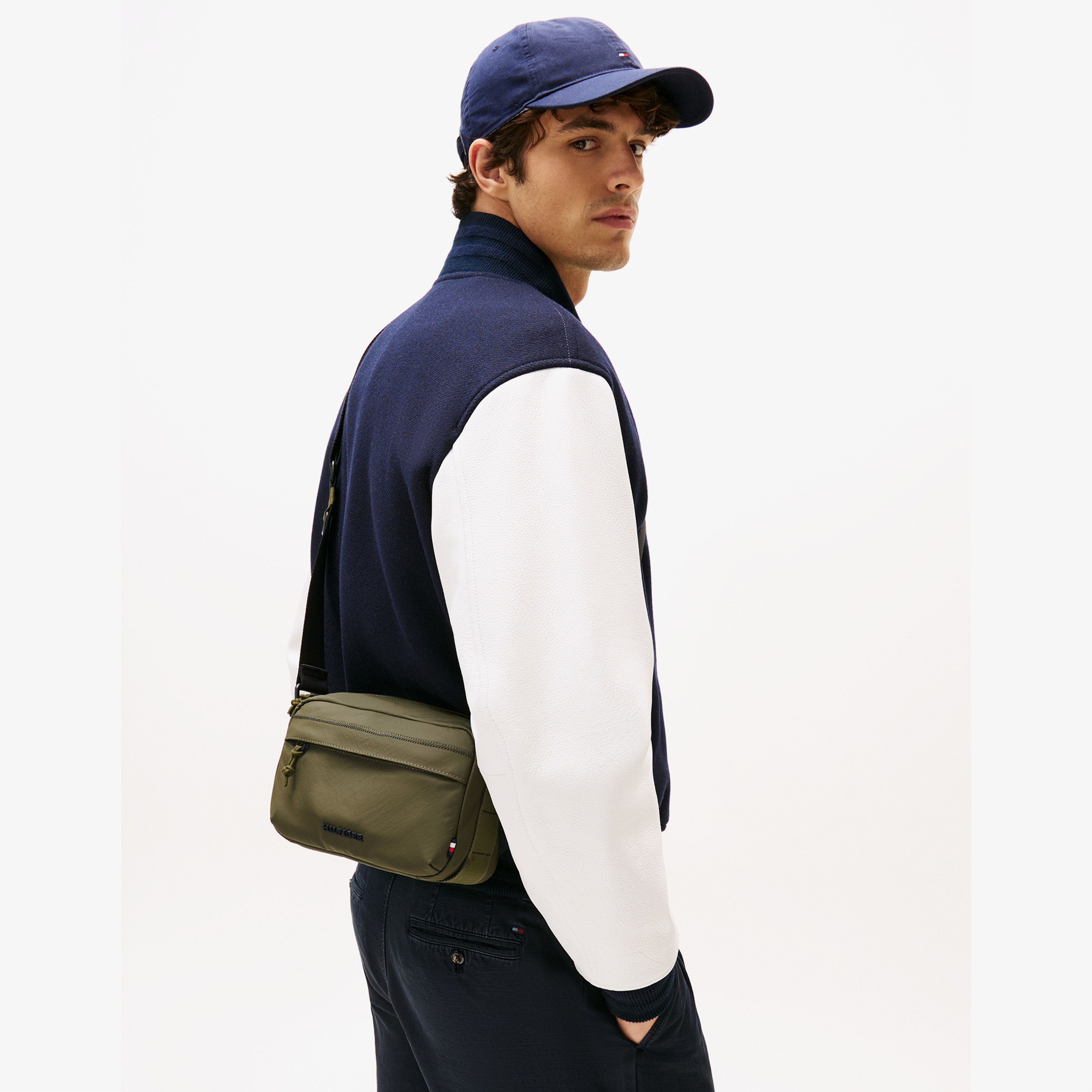 Tommy Hilfiger Erkek Haki Çanta