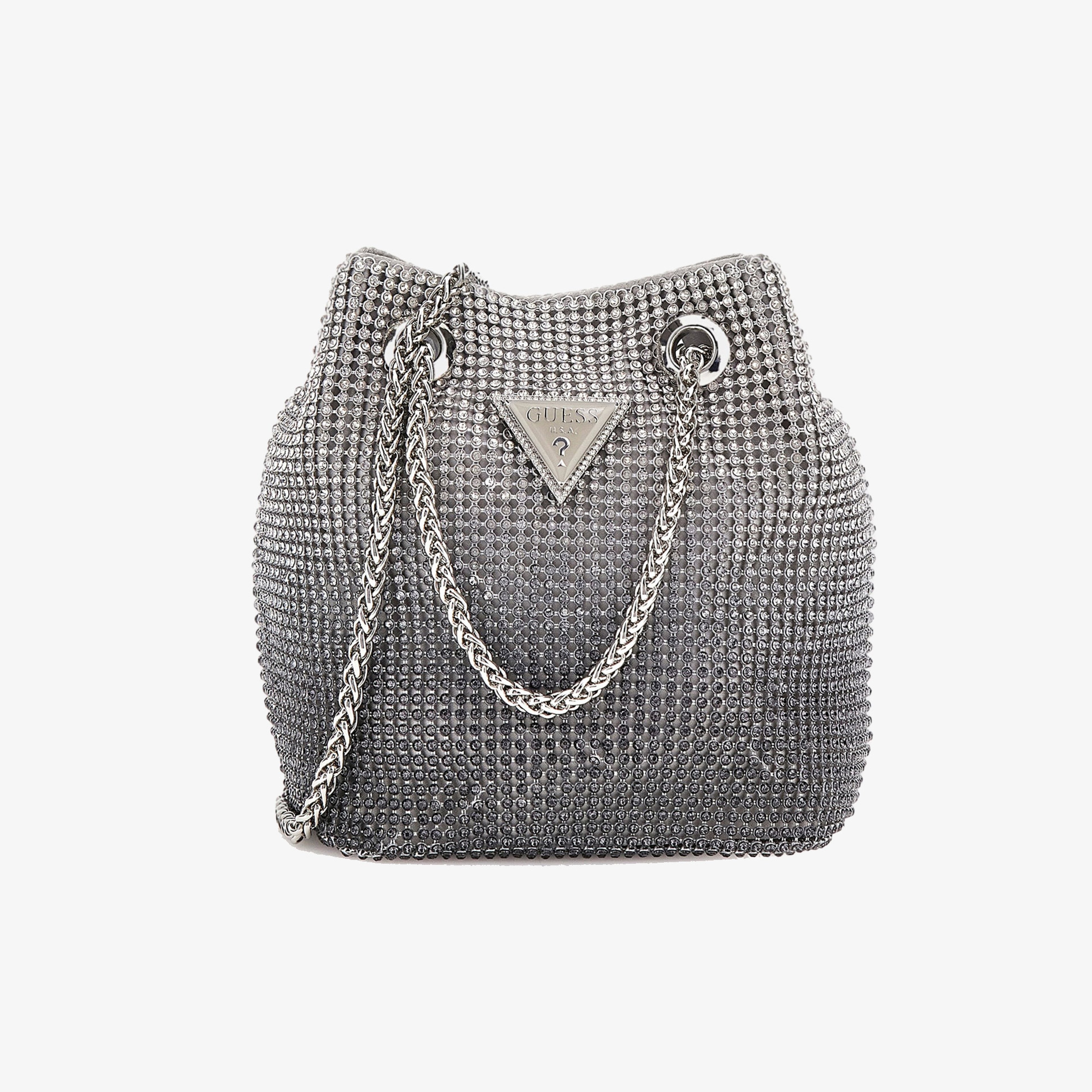 Guess Zalina Mini Zalina Pouch Kadın Gri El Çantası