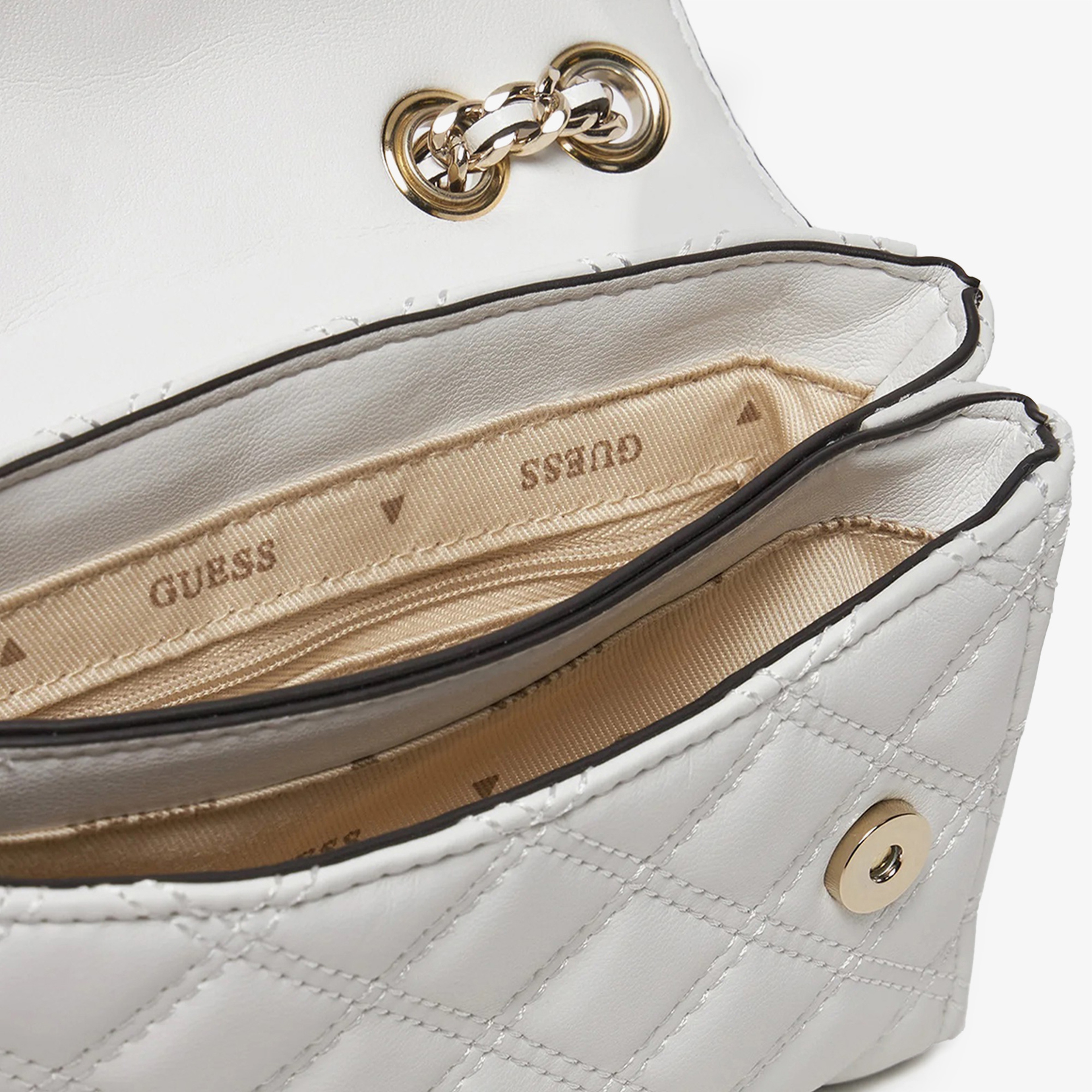 Guess Giully Mini Kadın Beyaz Çapraz Çanta