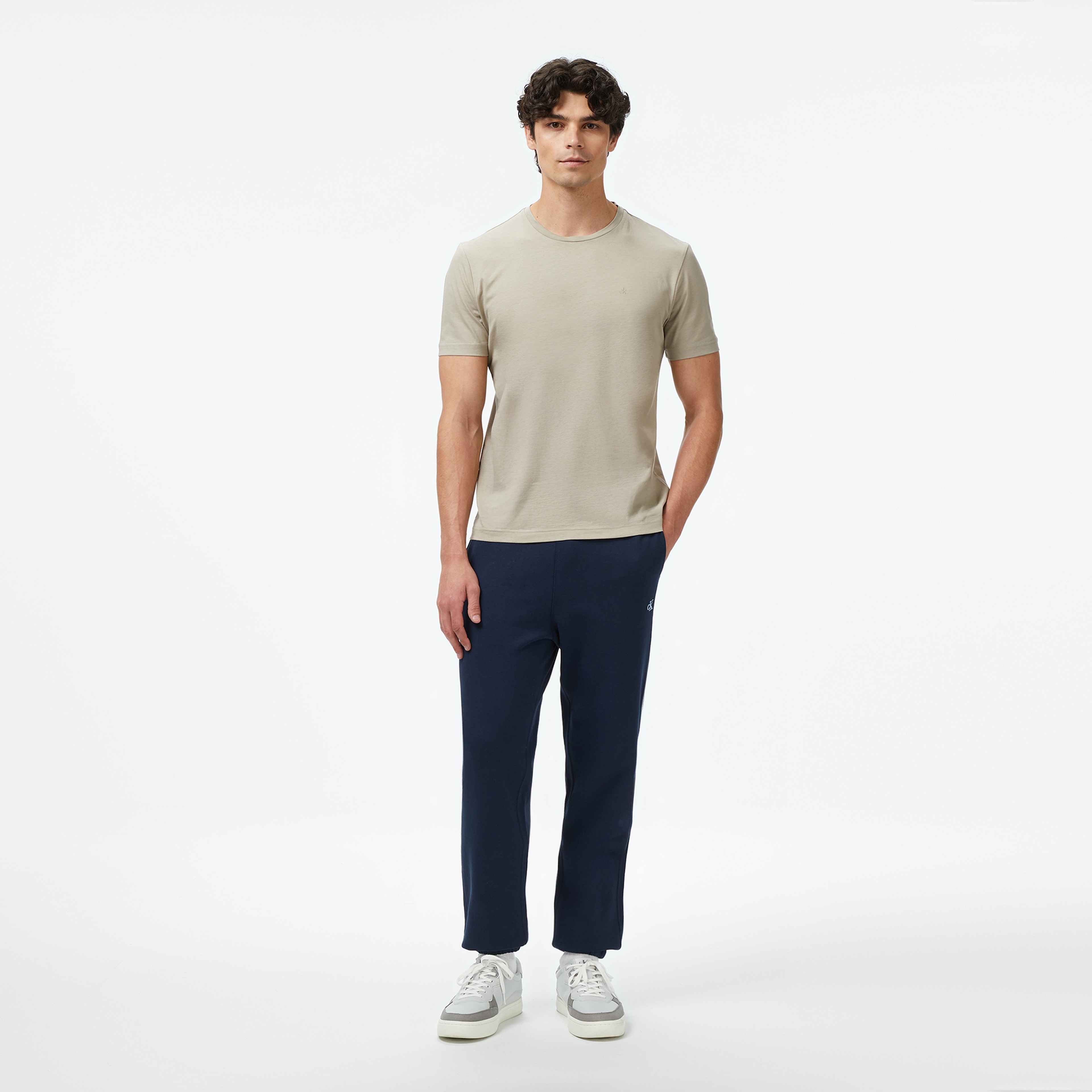 Calvin Klein Erkek Haki T-Shirt