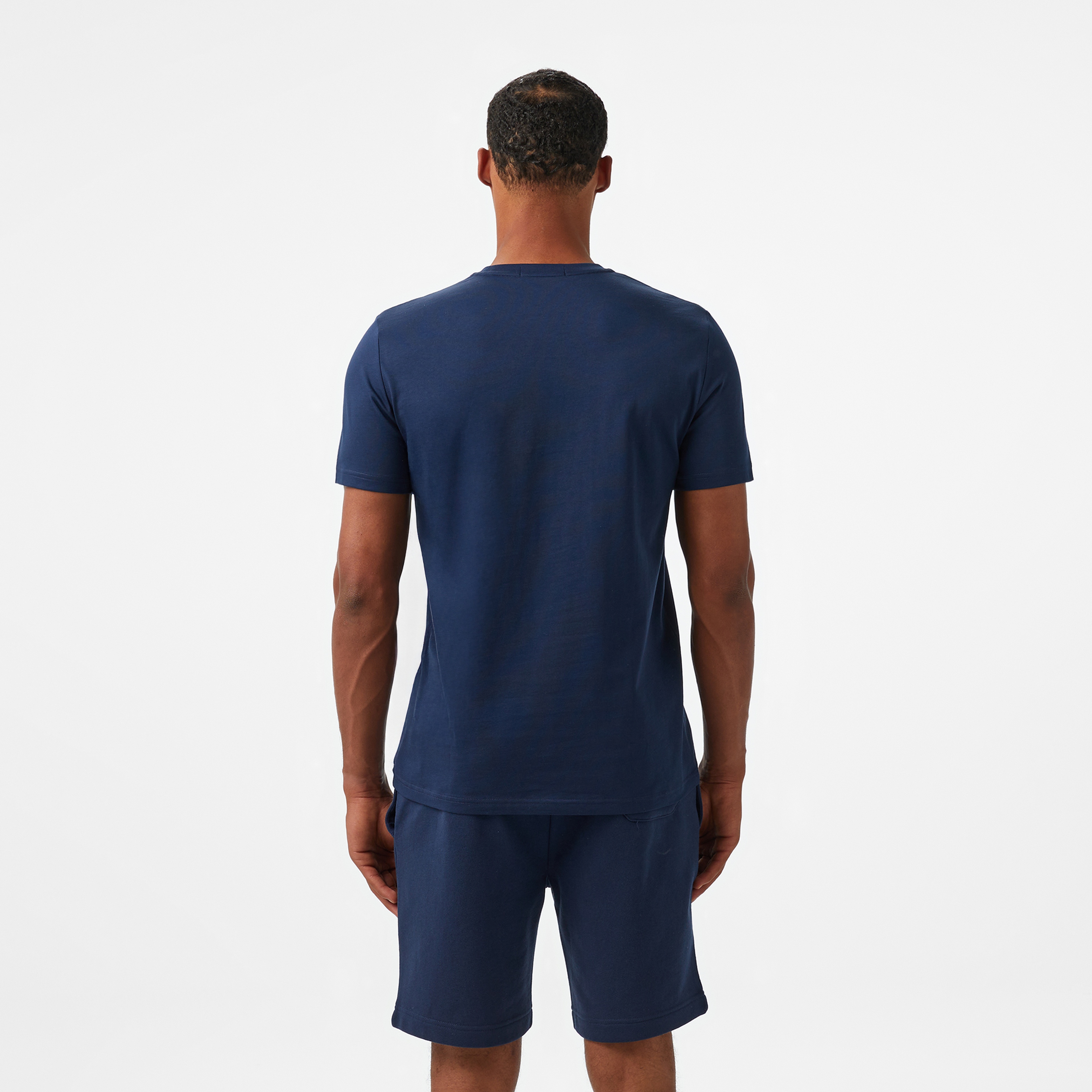 Fred Perry Textured Laurel Wreath Erkek Mavi T-Shirt
